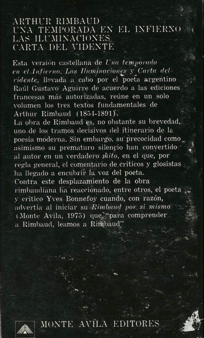 UNA TEMPORADA EN EL INFIERNO LAS ILUMINACIONES CARTA DEL VIDENTE