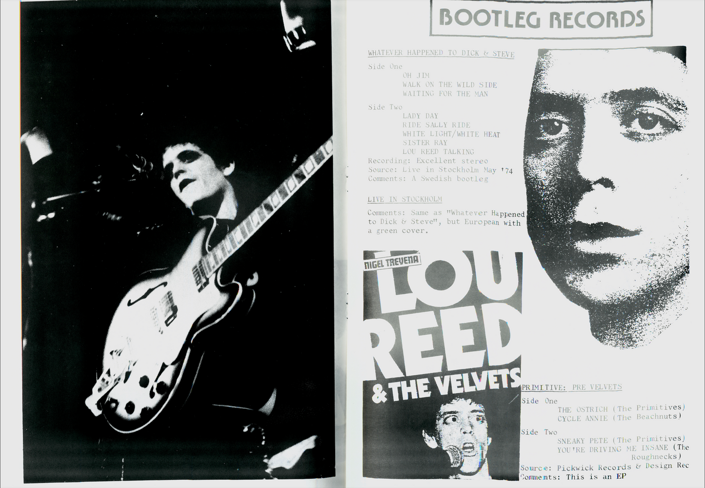 ROCK N ROLL ANIMAL BOOTLEG BOOK