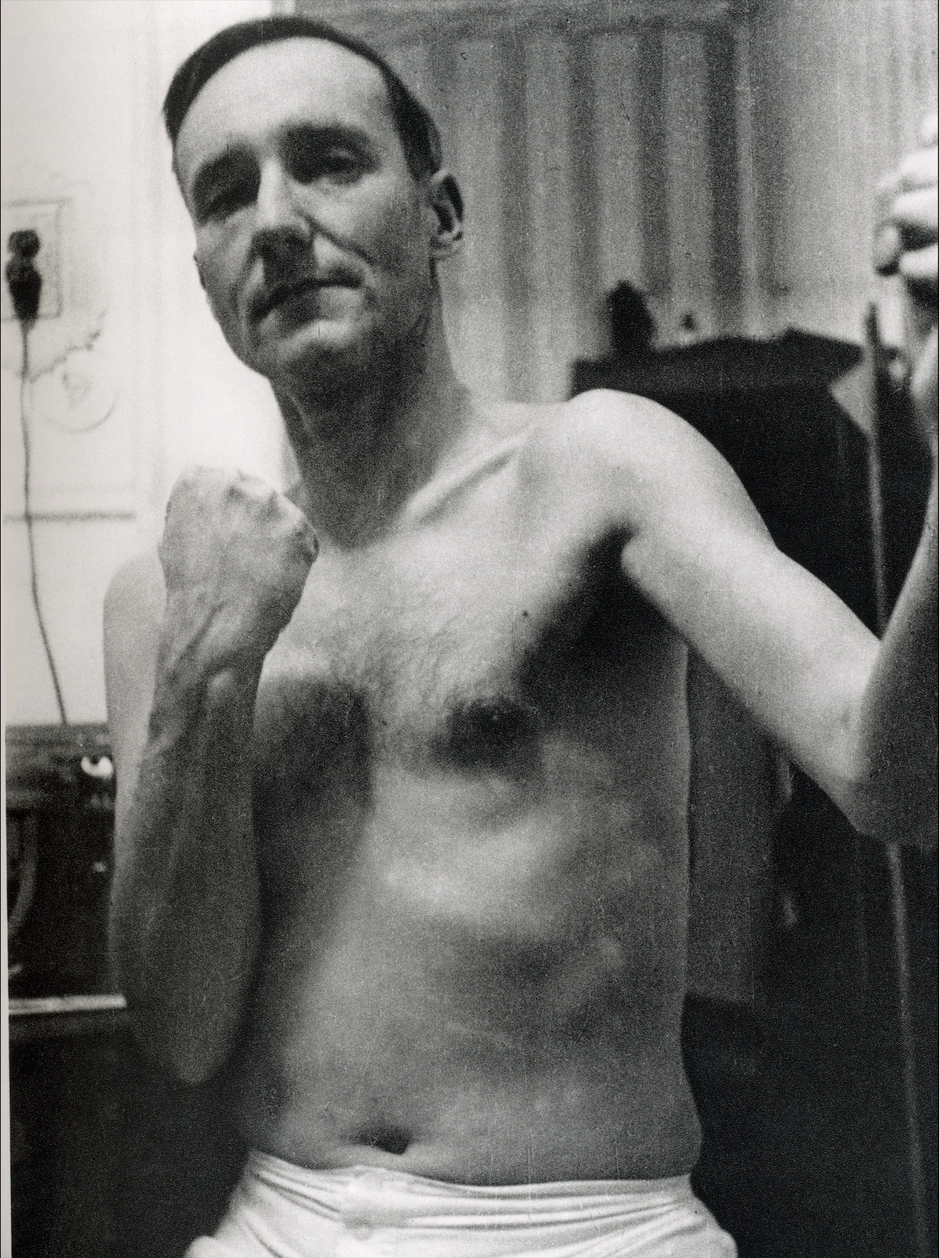 William S Burroughs portrait photographed by Allen Ginsberg