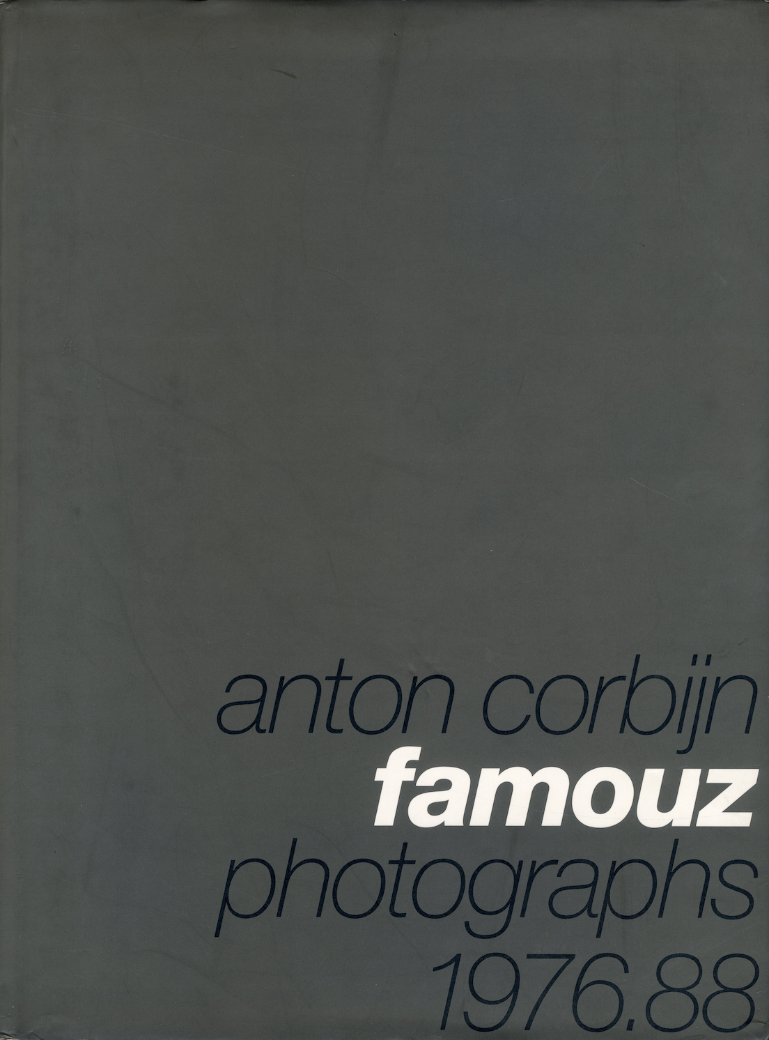 Anton Corbijn Famouz Photographs 1975 88 front cover.