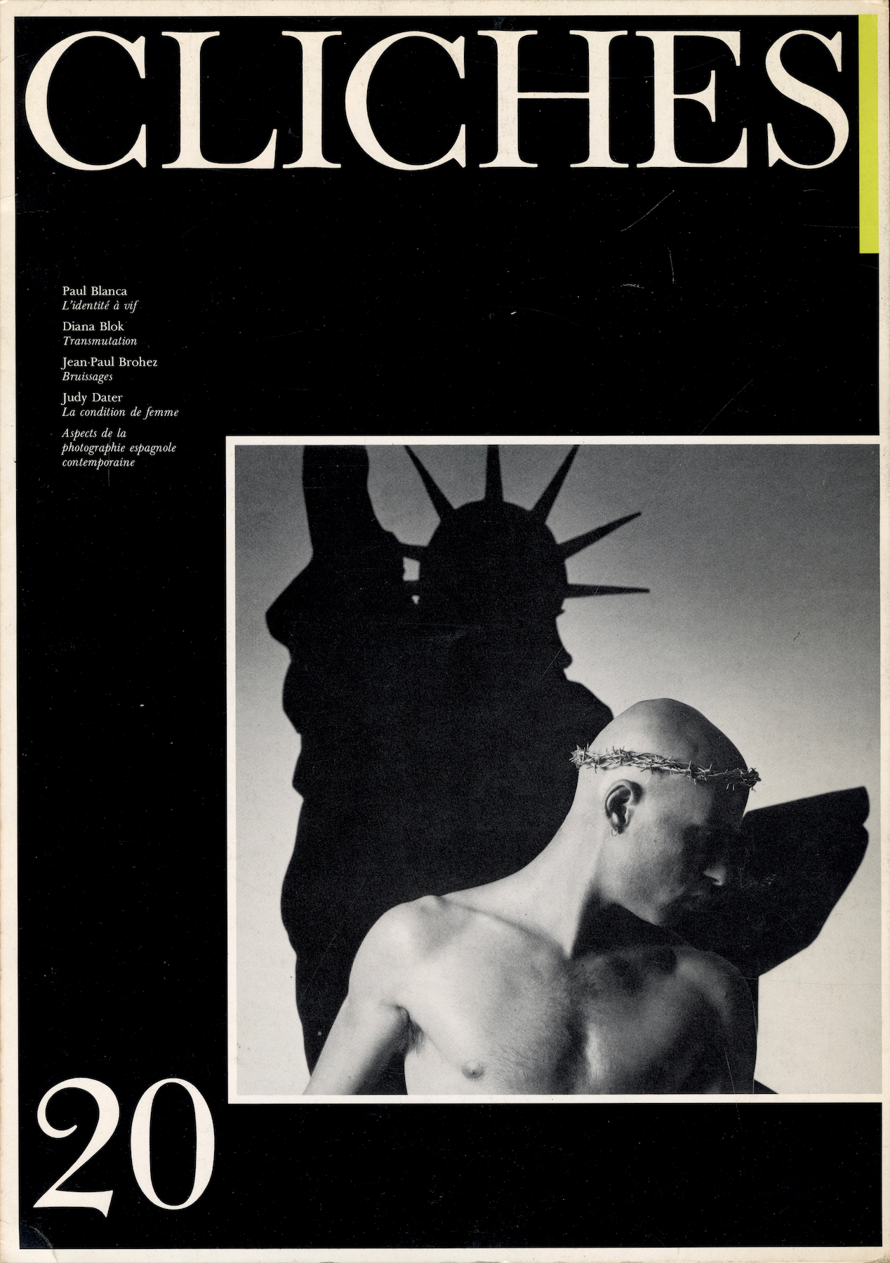 Front cover Cliches No 20 photography magazine 1985.