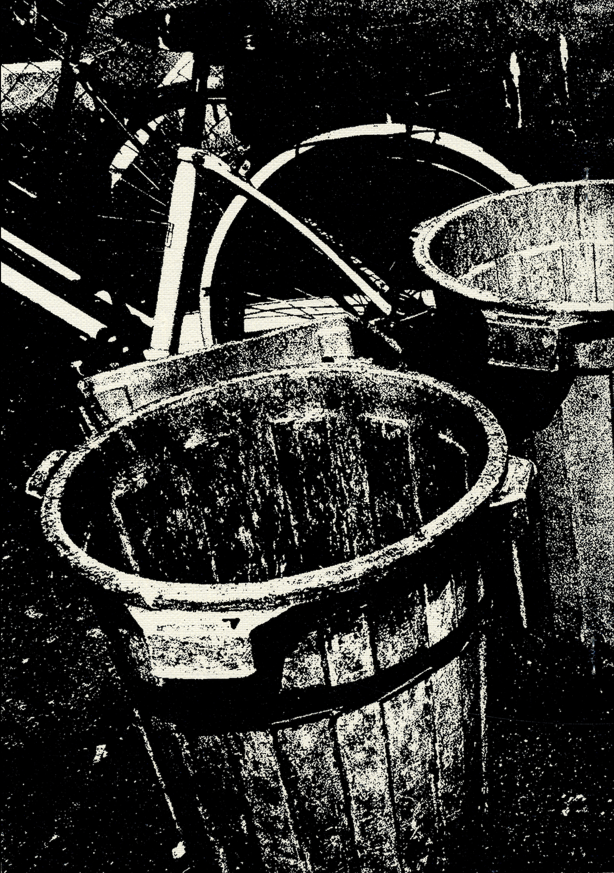 Daido Moriyama Tokyo 1992 silkscreen printed canvas cover detail.