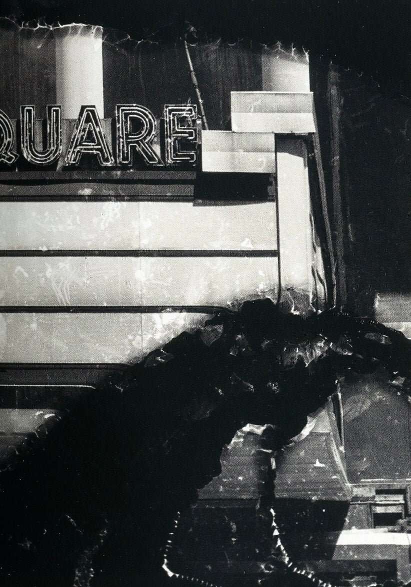 Damaged Negatives Glen Luchford interior urban street signage damaged negative black and white interior 4 intermission books.