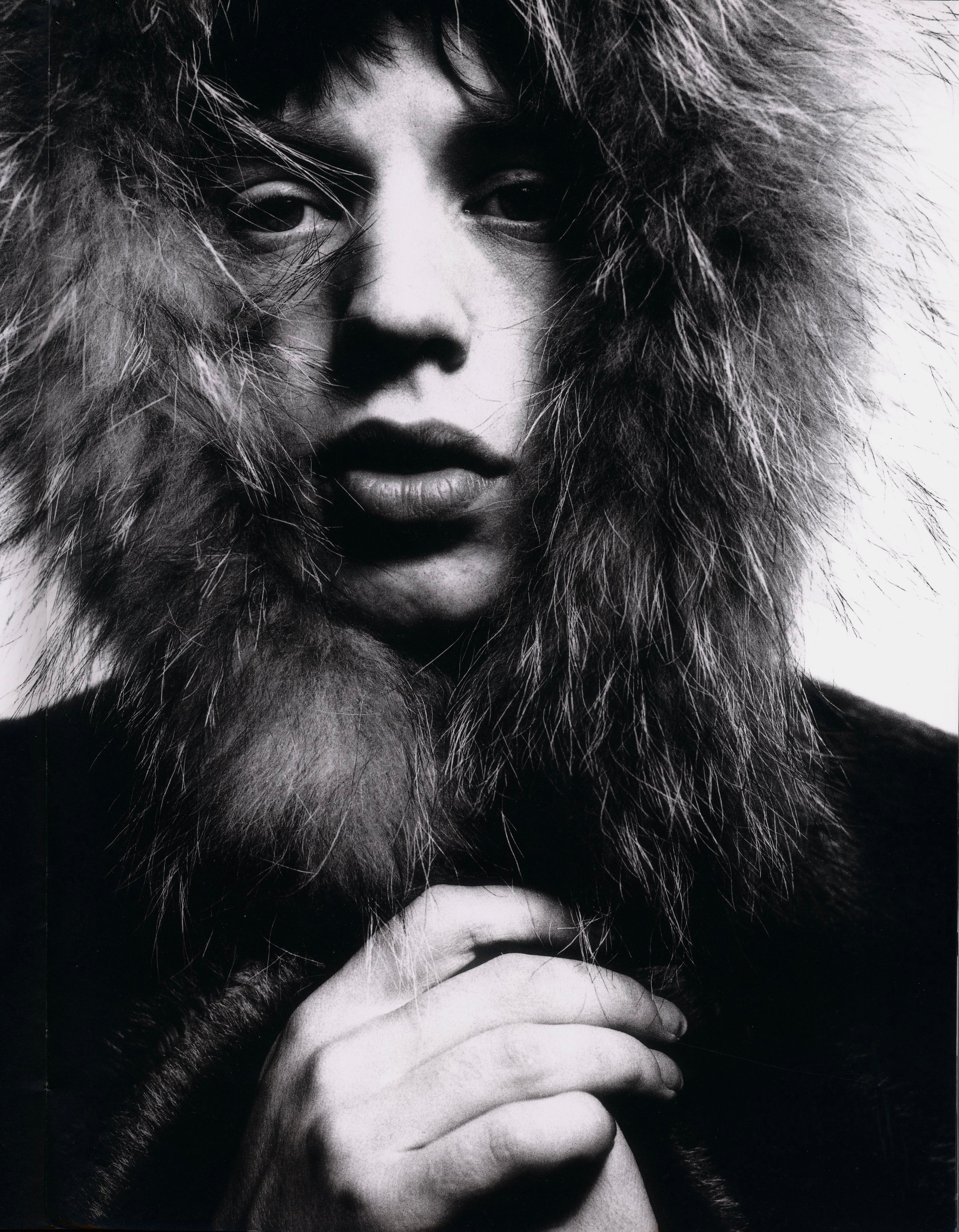 Interior spread featuring David Bailey’s portrait photography of rock musicians.