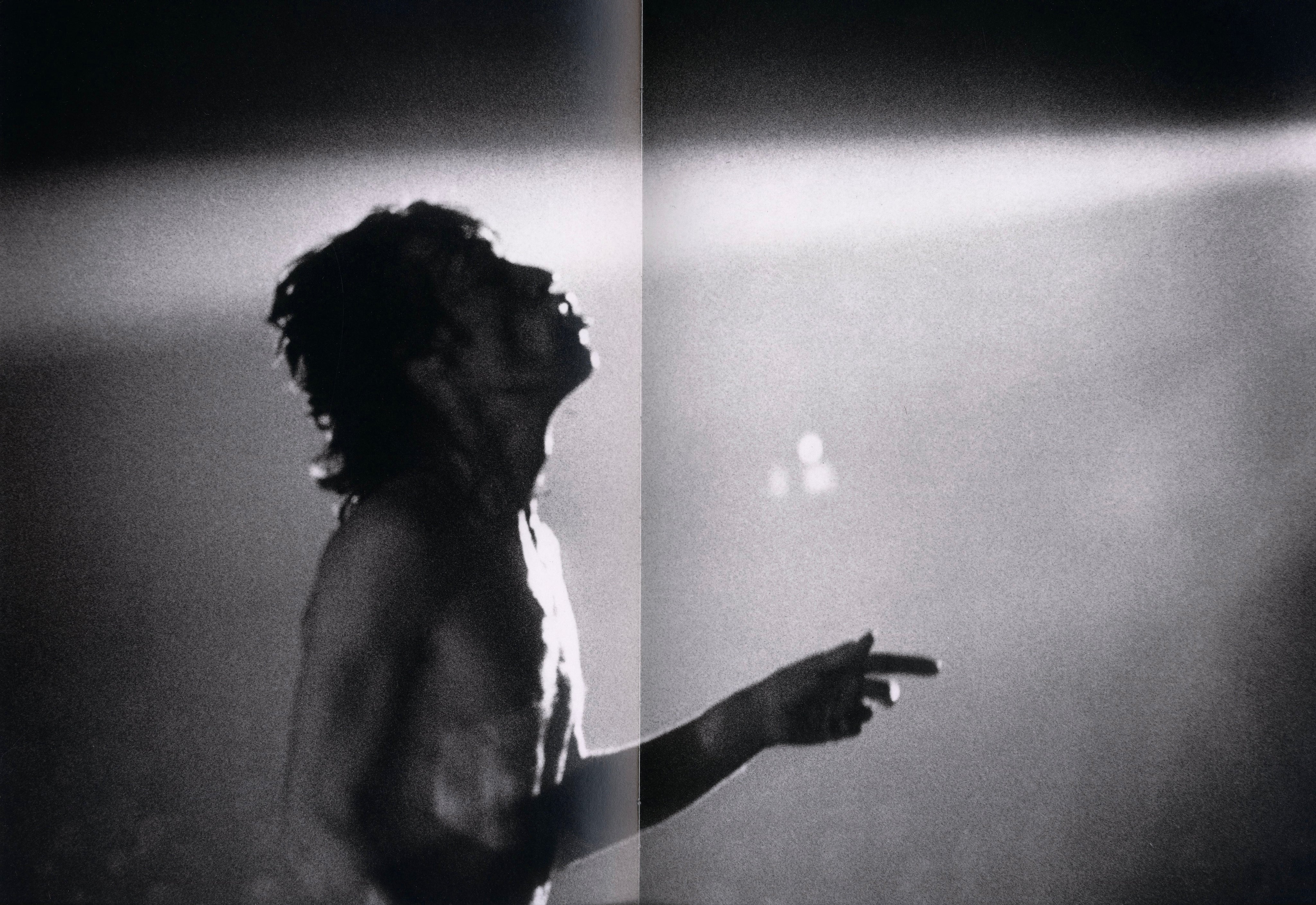 Inside page showing iconic black-and-white portrait from Rock and Roll Heroes.