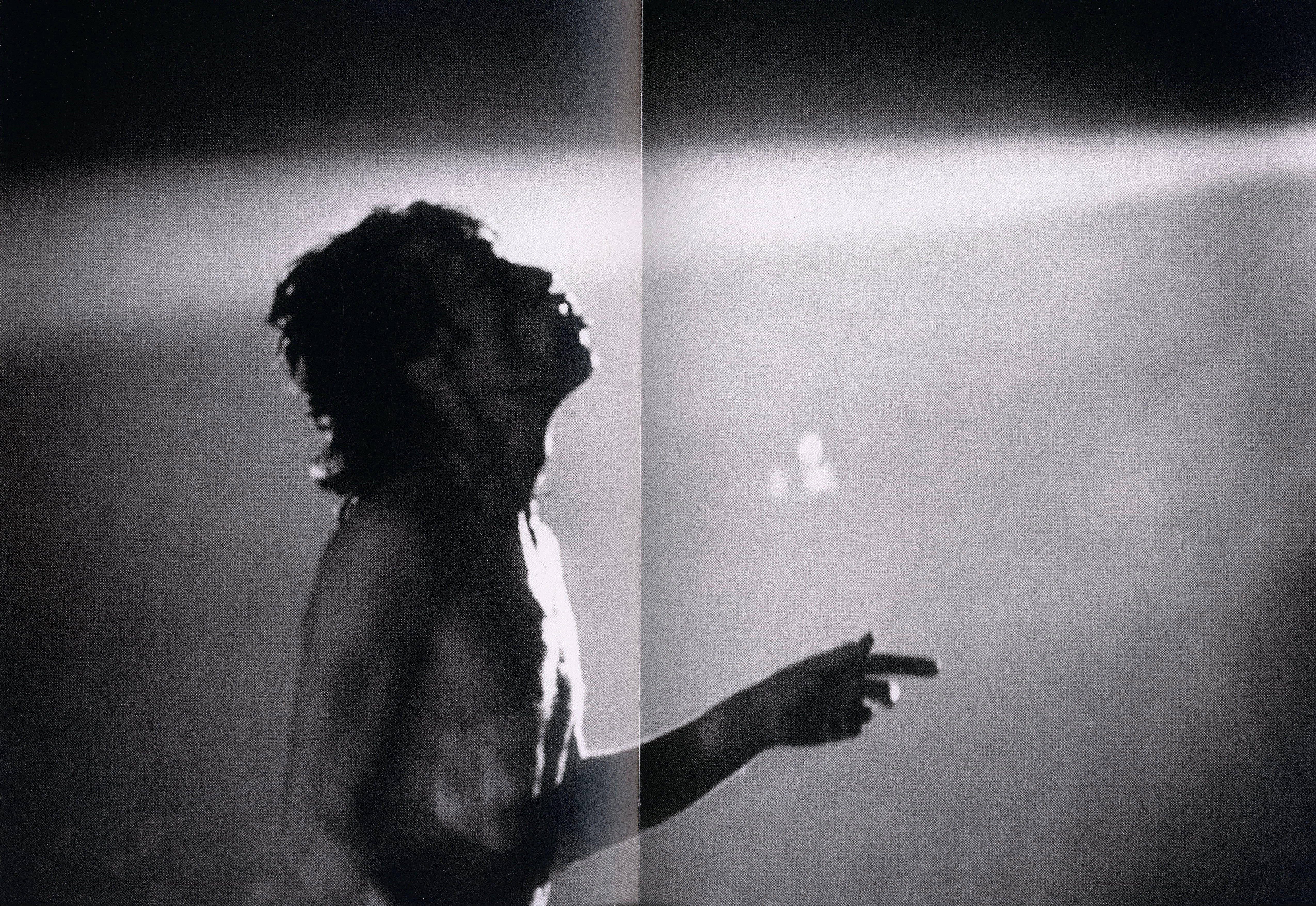 Inside page showing iconic black-and-white portrait from Rock and Roll Heroes.