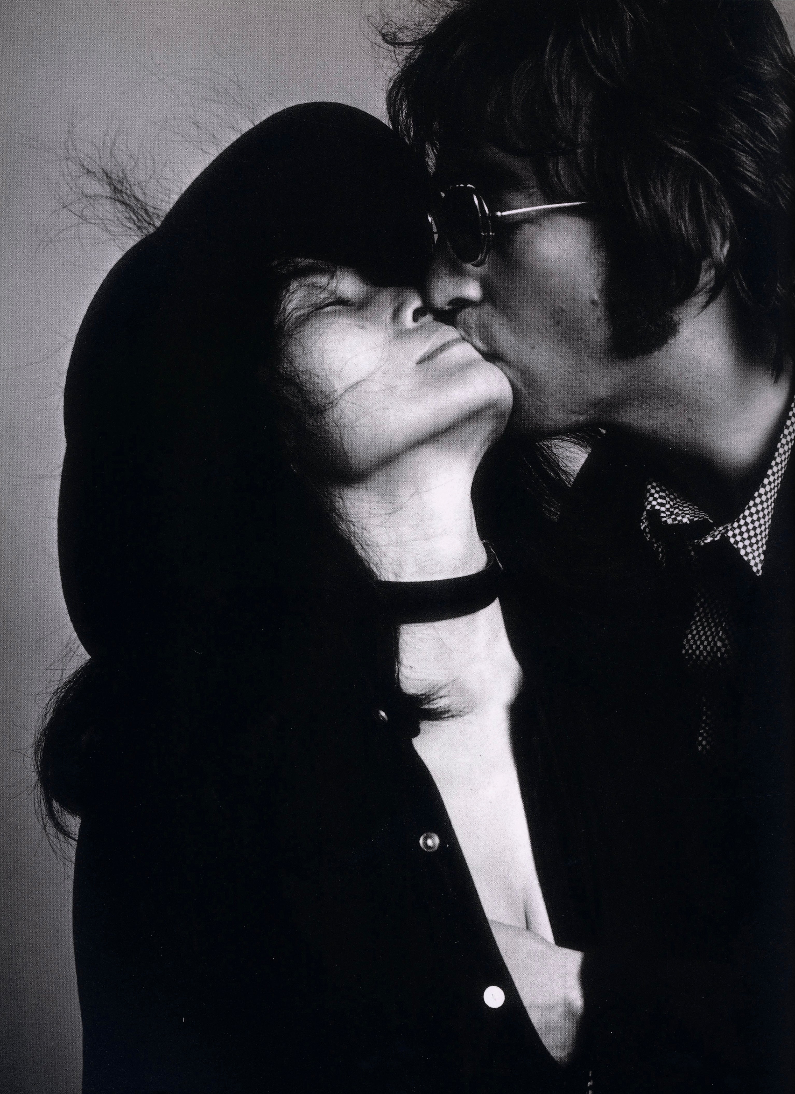 Interior spread featuring John Lennon  from David Bailey’s Rock and Roll Heroes.