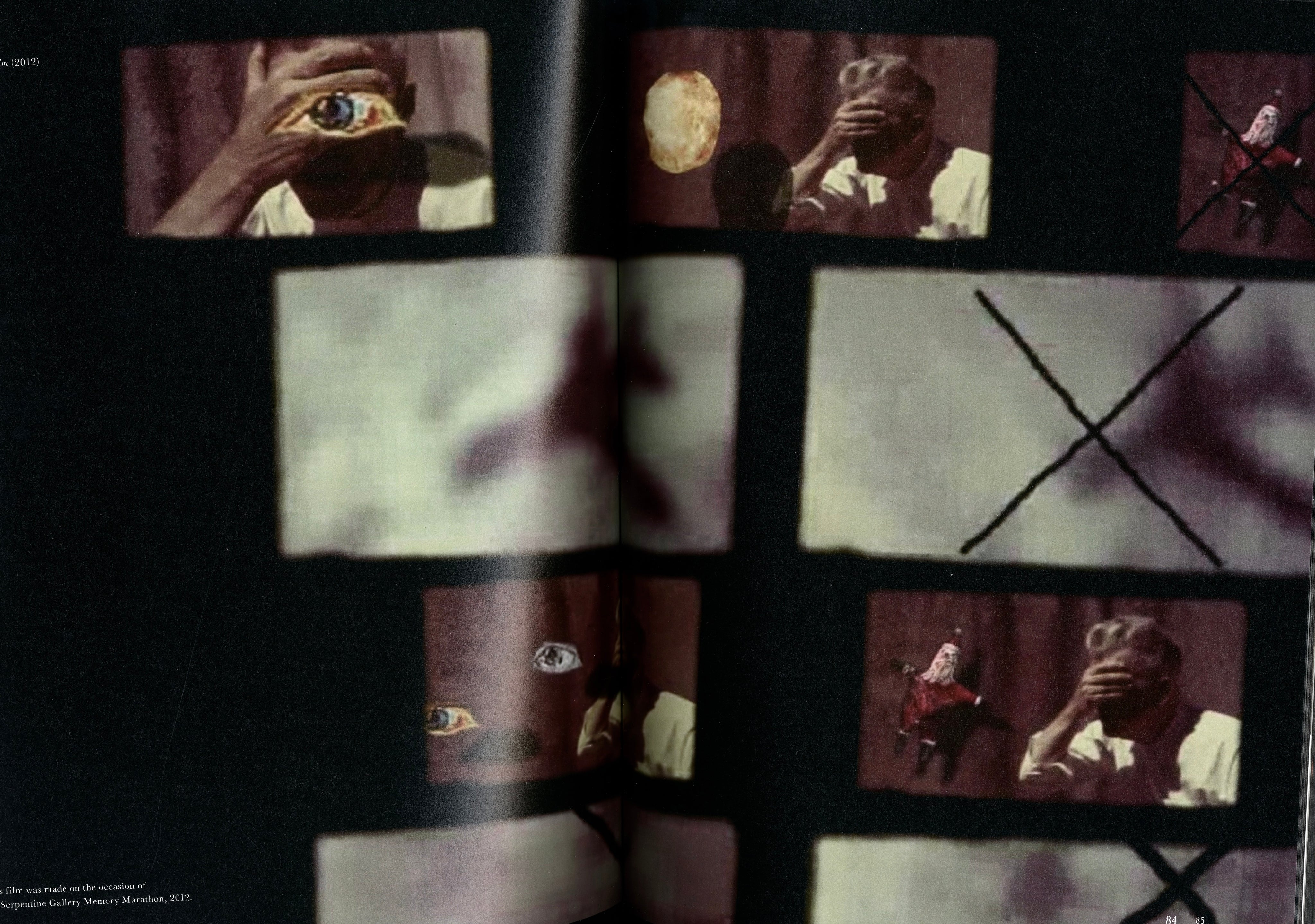 David Lynch Chaos Theory interior film still grid contact sheet marked X experimental montage interior 5 intermission books.