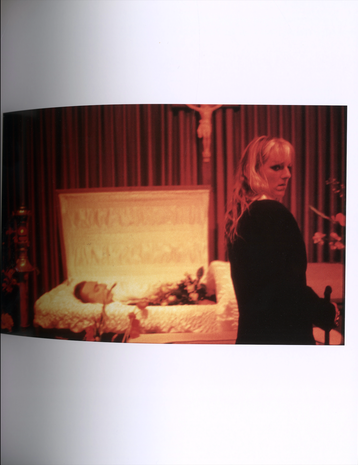 Deja-vu No 9 interior Nan Goldin red curtain domestic intimate spread color photography interior 3 intermission books.
