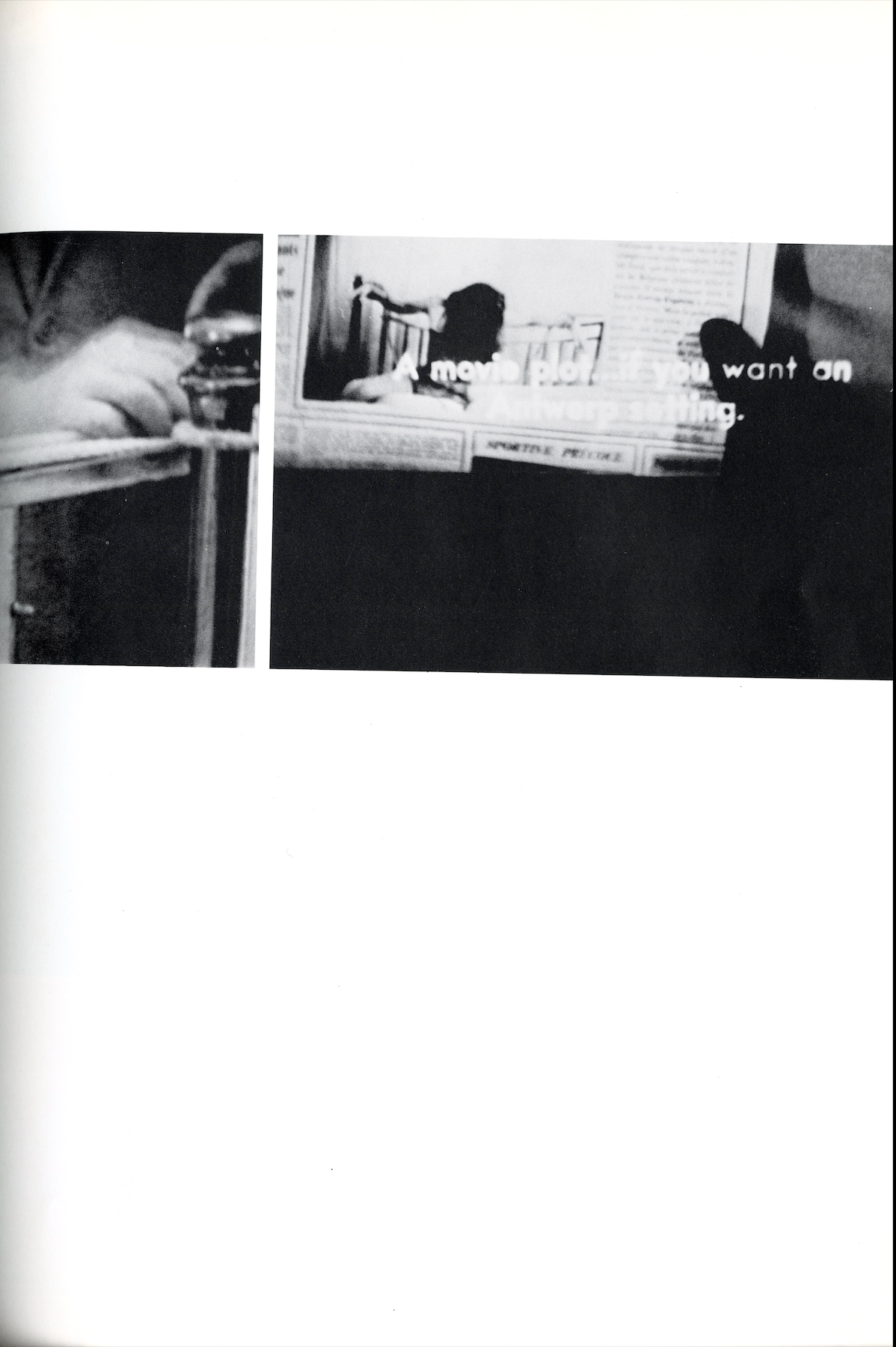 Eros and Photography interior conceptual black and white photograph spread minimal layout interior 2 intermission books.