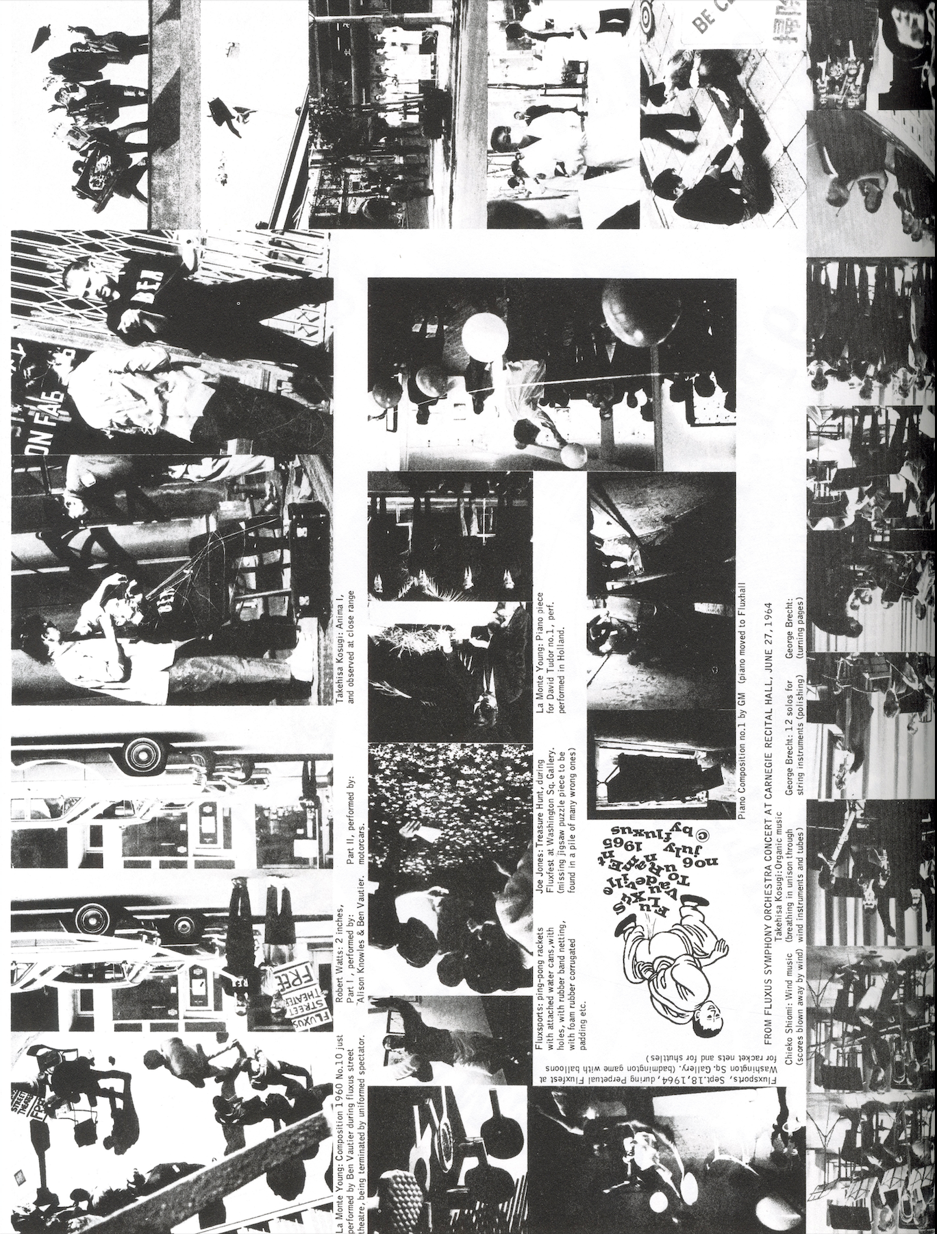 Fluxus movement printed ephemera 1964.