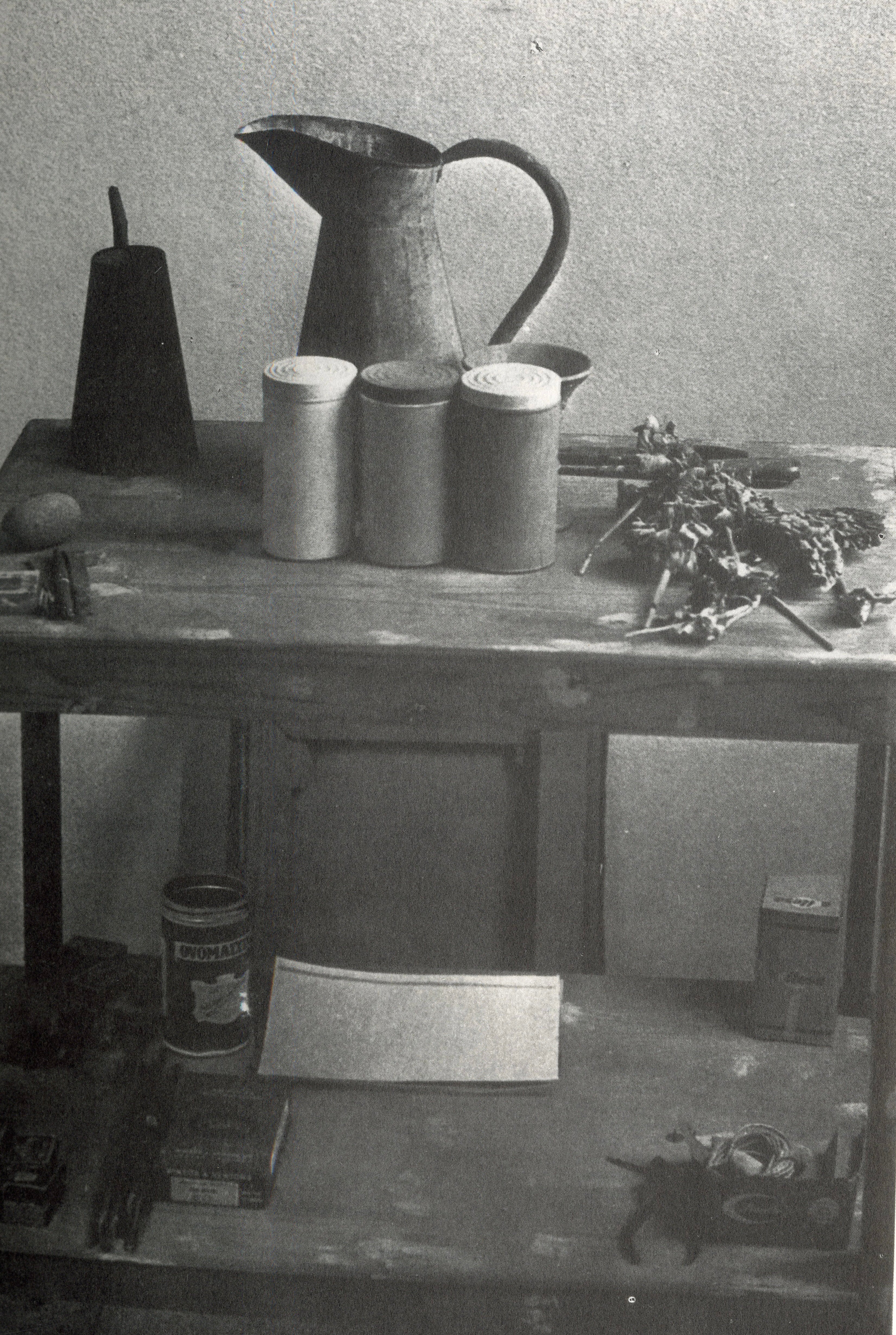 Giorgio Morandi black and white cover minimalist art book.