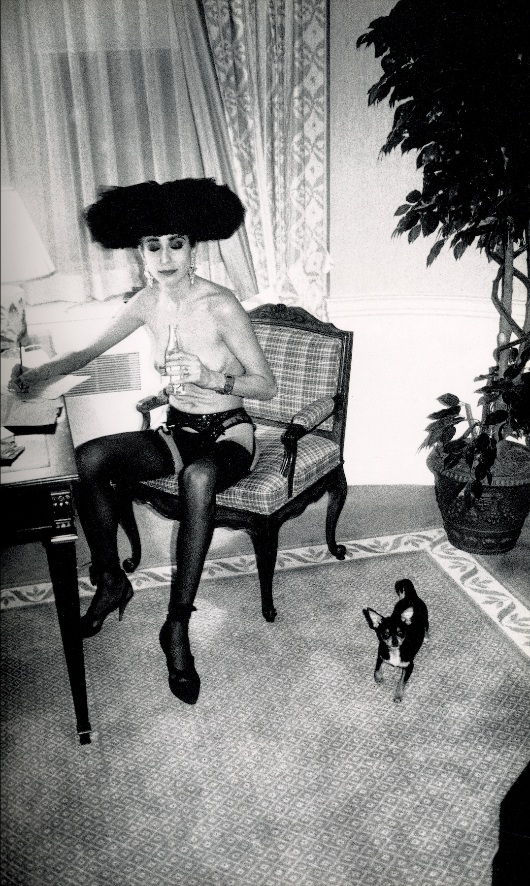 Helmut Newton Archives de Nuit black and white interior spread 1.