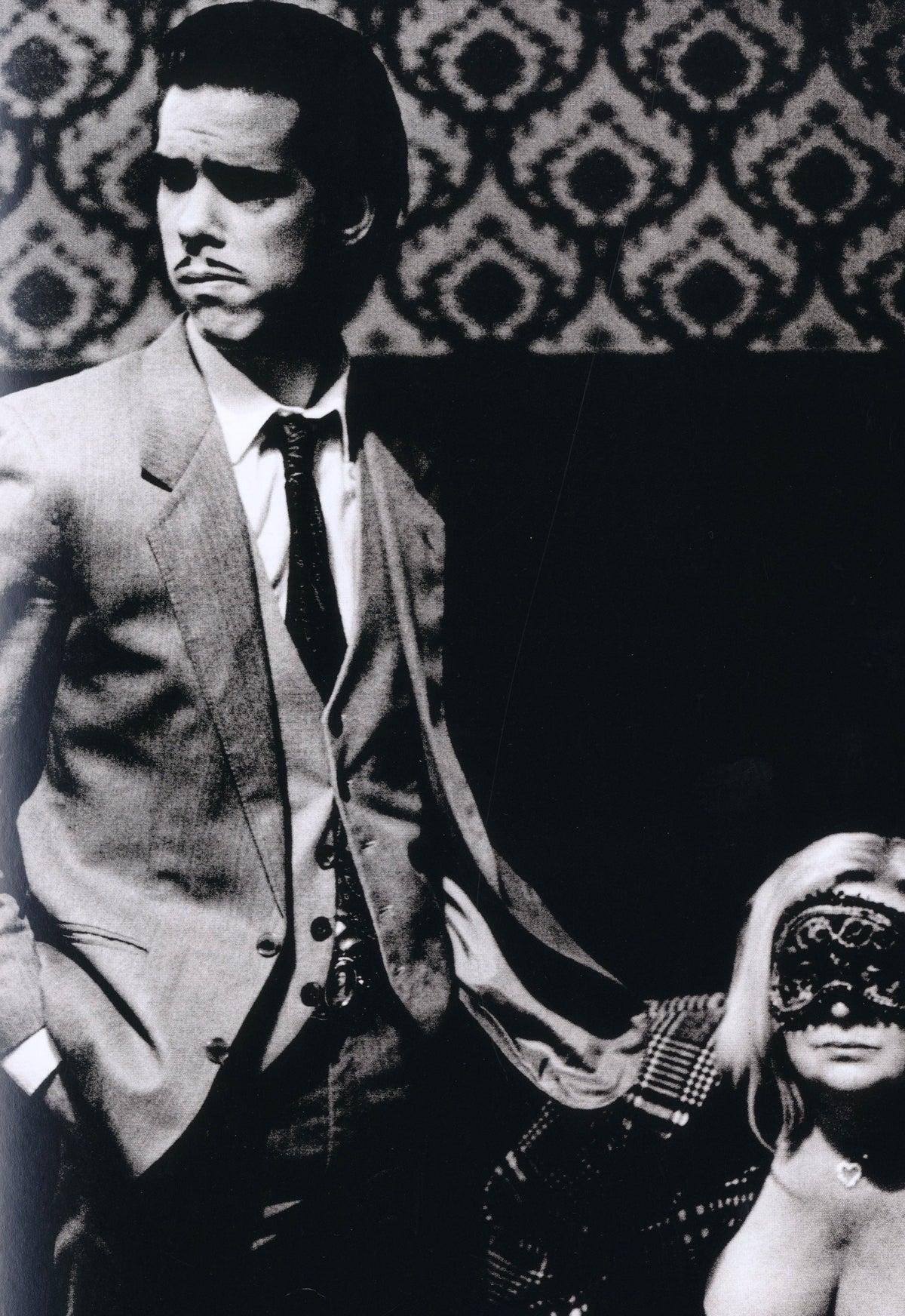 Hobo Magazine No 10 interior Nick Cave portrait Anton Corbijn suit patterned background interior 1 intermission books.