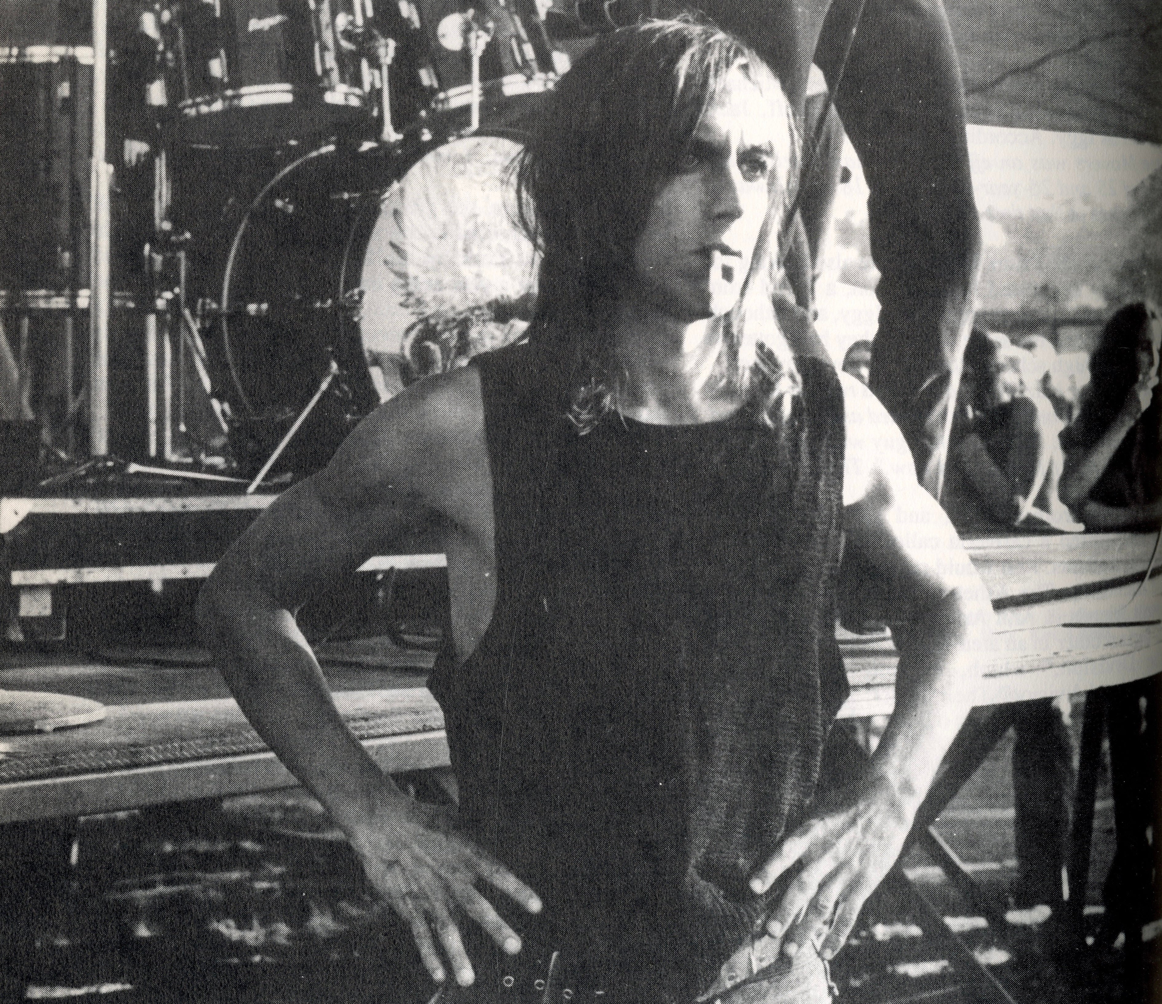 Interior spread Iggy Pop punk rock photography black and white.