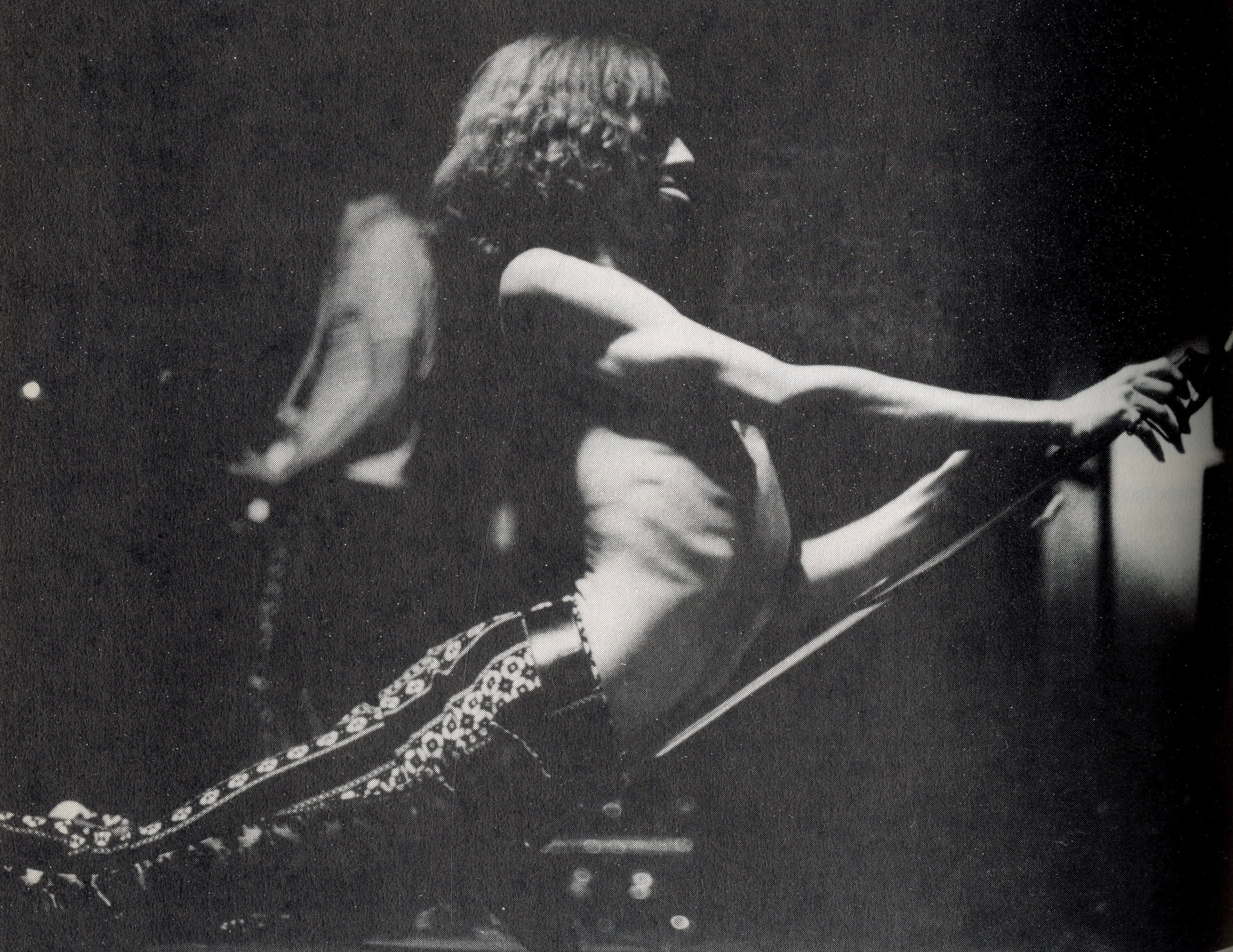 Interior spread Iggy Pop music history book layout.