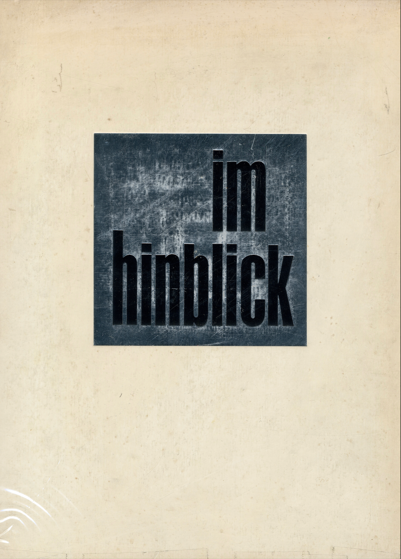 Back slipcase cover Im Hinblick Avedon Baldwin German edition.