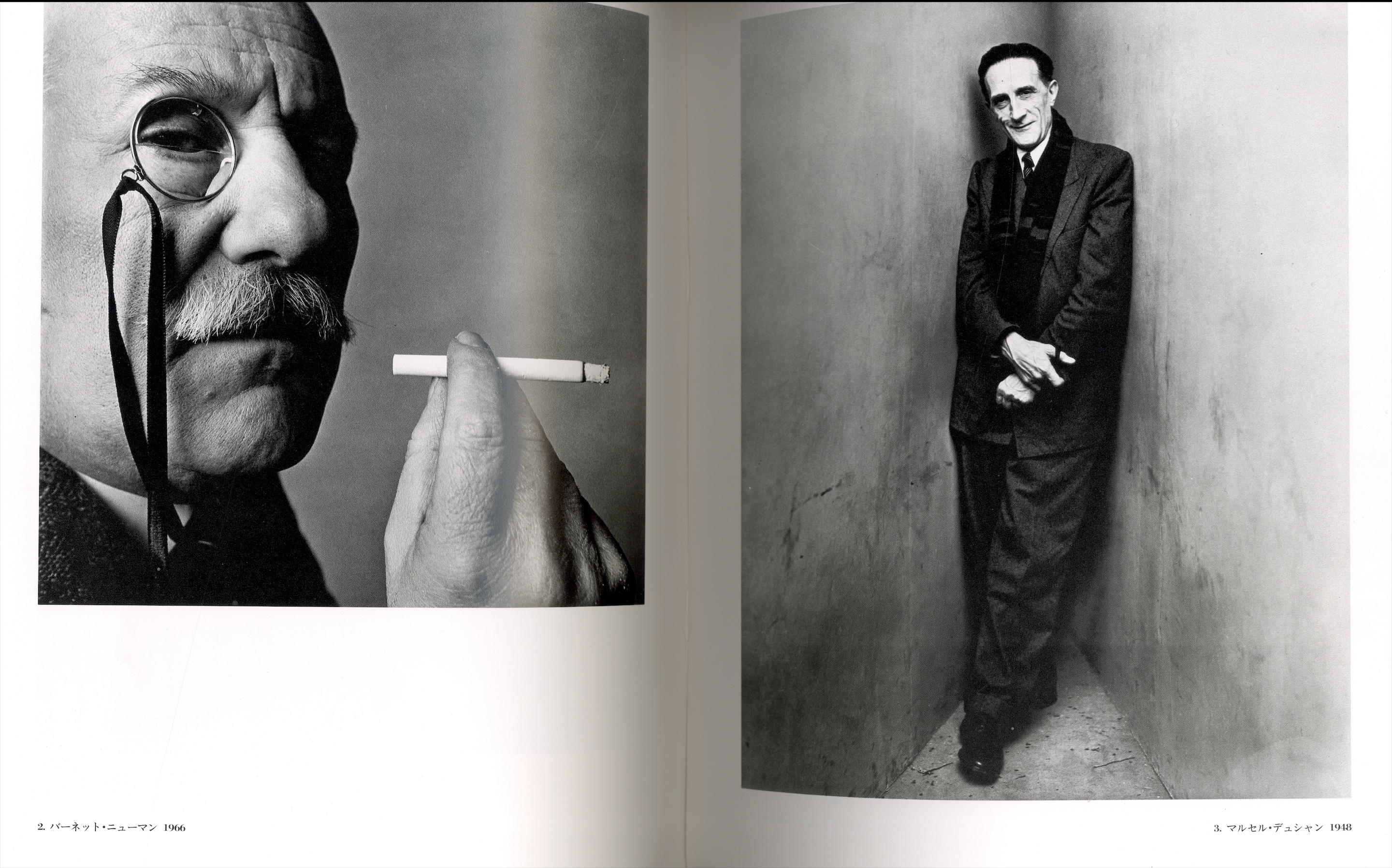 Irving Penn Penn monograph interior spread.