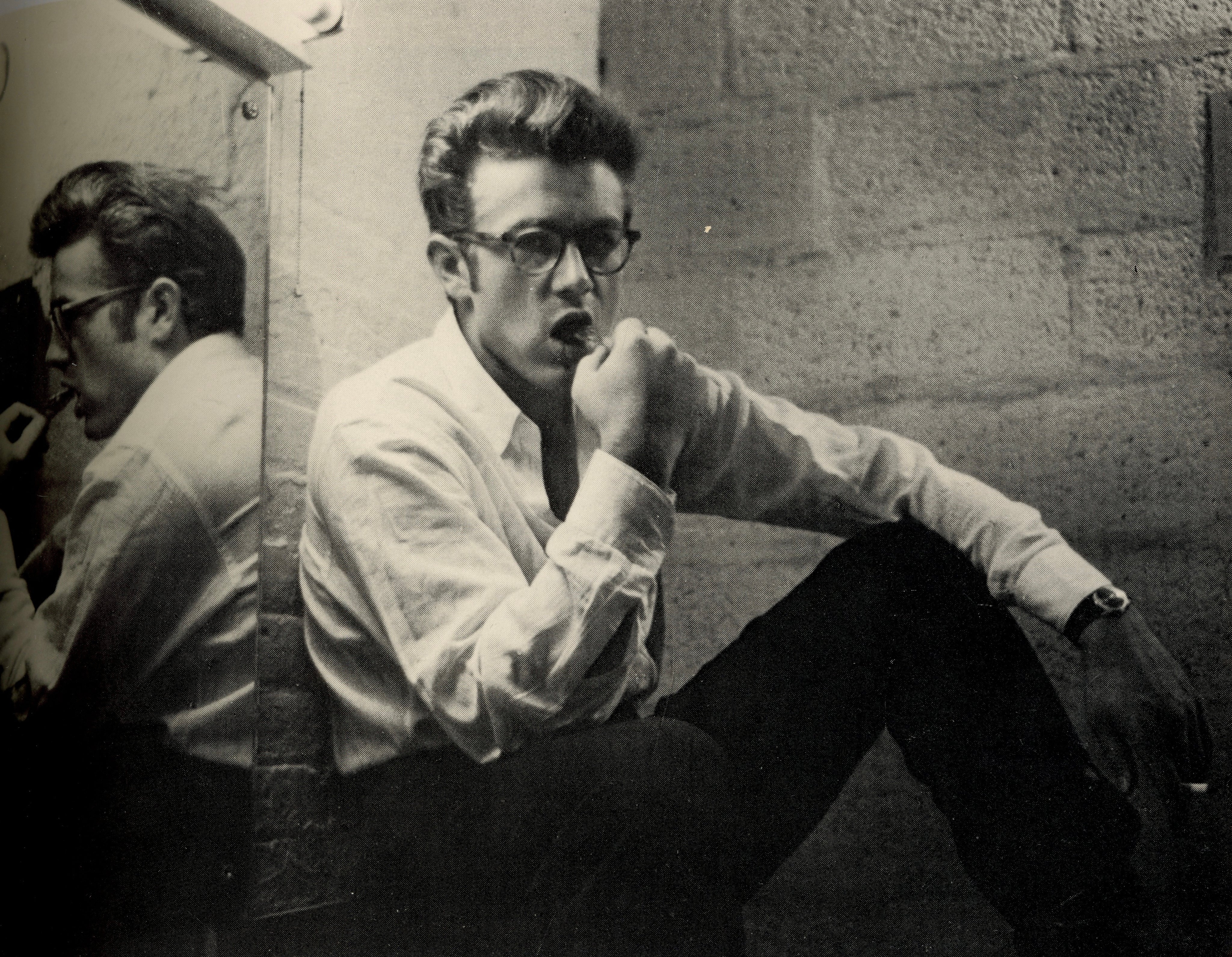 Interior photo James Dean candid portrait photography.
