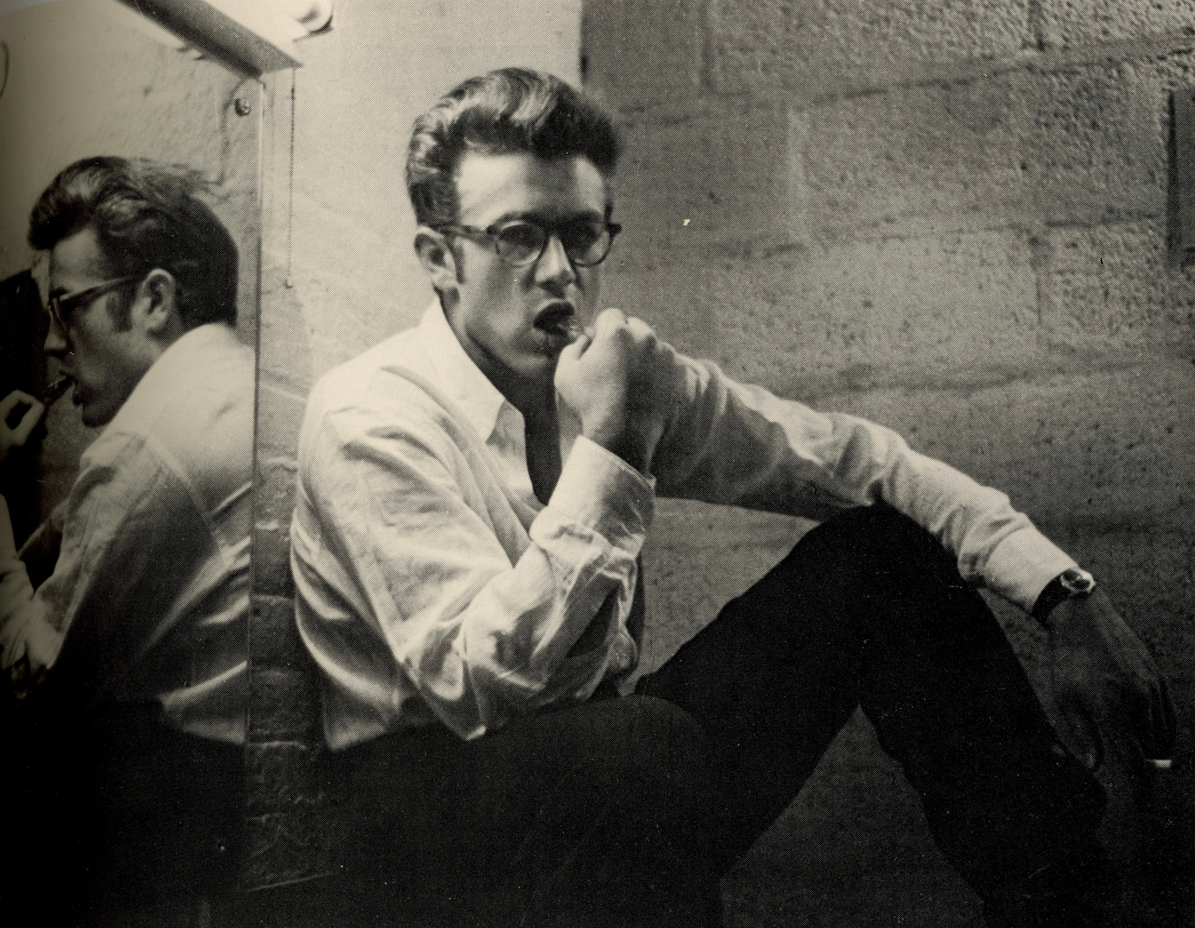 Interior photo James Dean candid portrait photography.