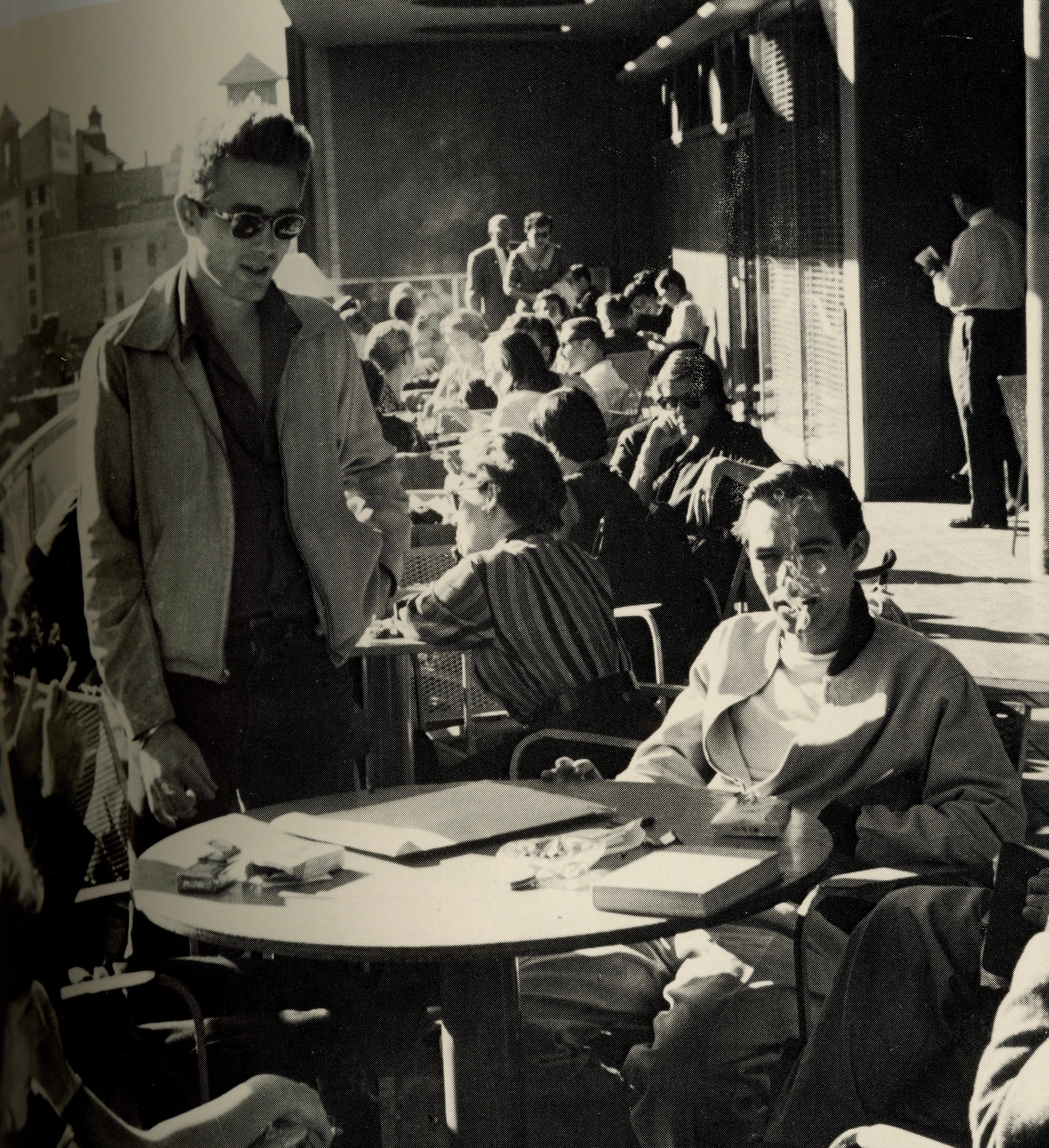 Interior spread James Dean iconic actor portrait book.