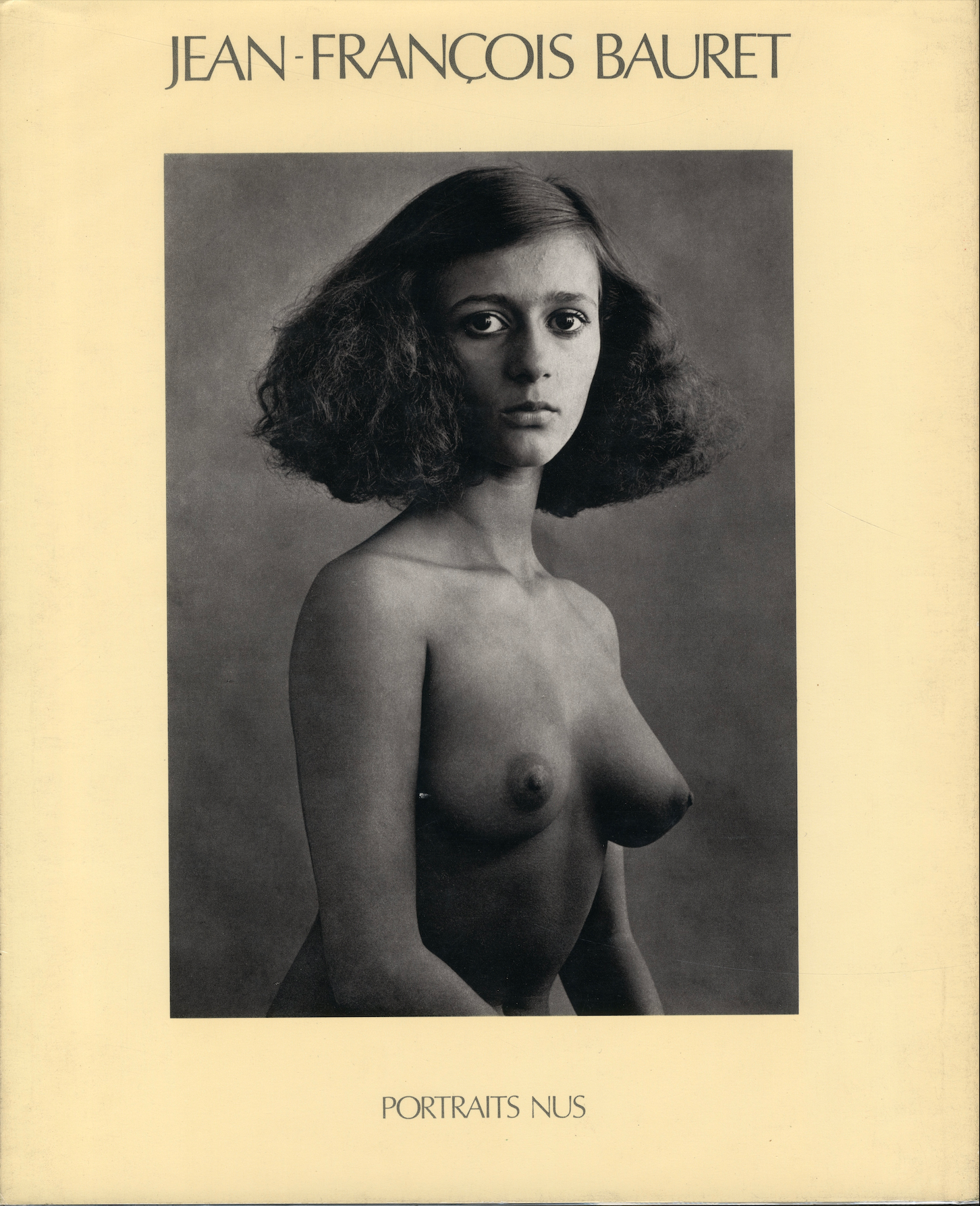 Portraits Nus Jean-Francois Bauret front cover Contrejour 1984 fine art nude portraiture black and white intermission books.