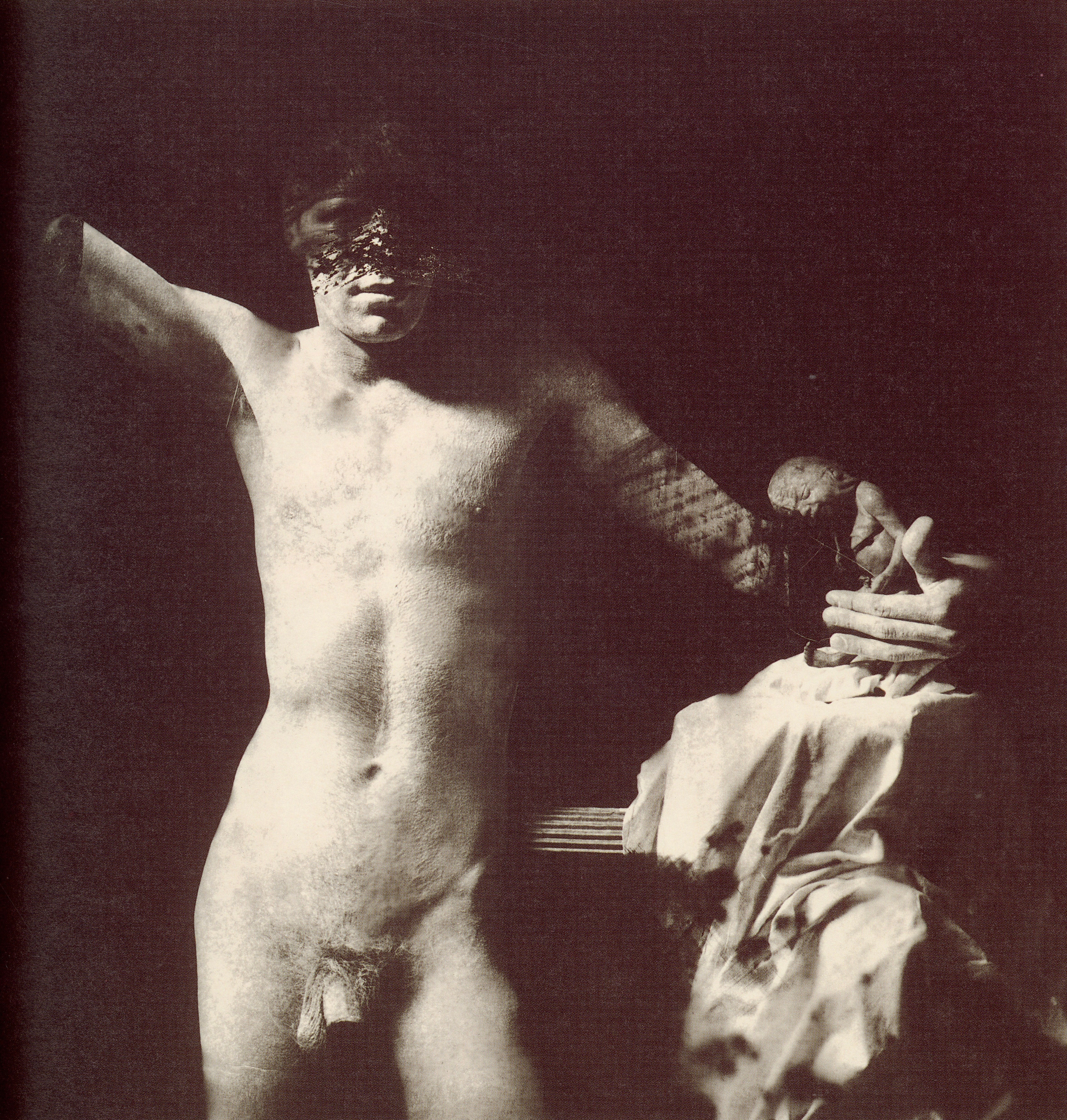 Joel Peter Witkin staged tableau interior plate.