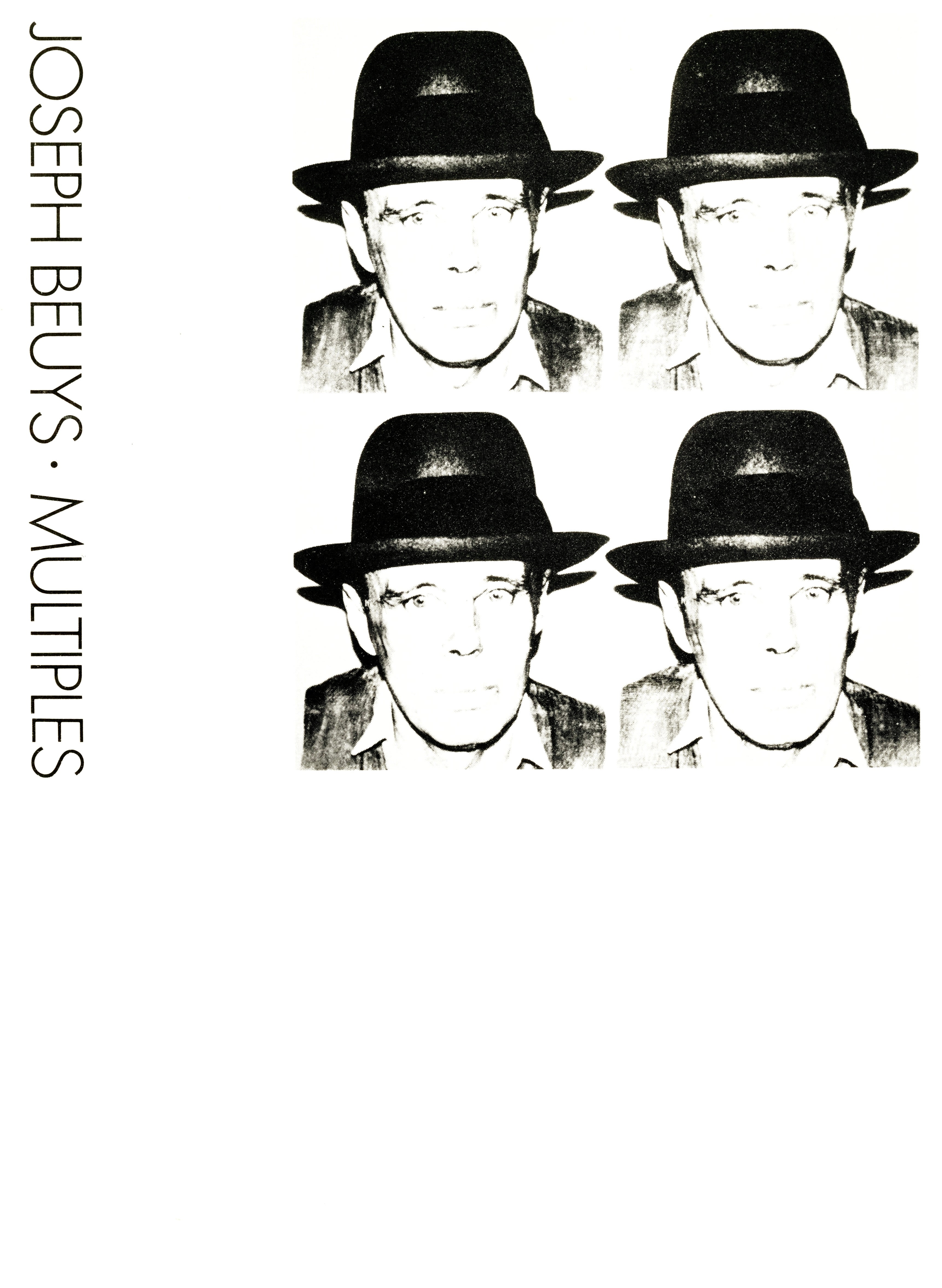 Front cover of “Joseph Beuys – Multiples: Catalogue Raisonné 1965–1980,” New York University Press, featuring bilingual design and minimalist typography.