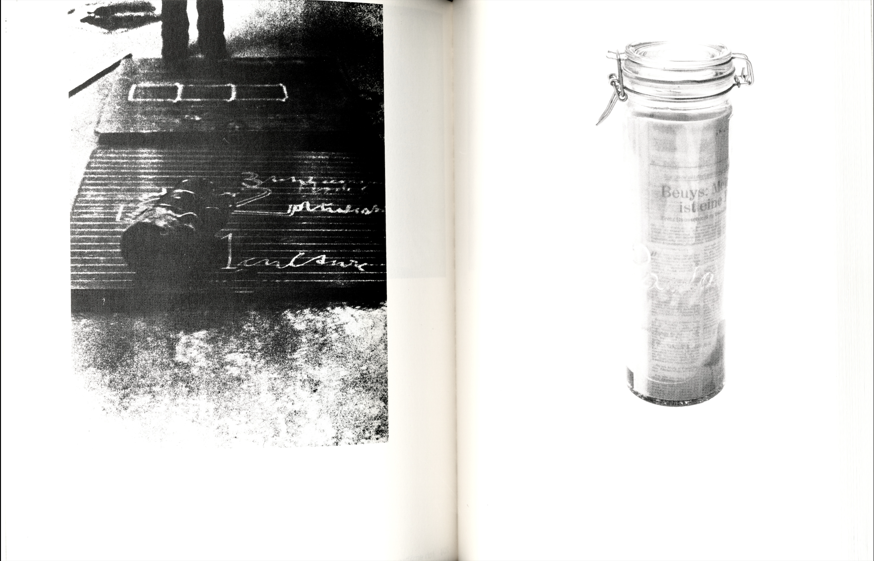 Interior page with critical text on Joseph Beuys’ multiples, including commentary aligned with Benjamin Buchloh’s analytical framework.