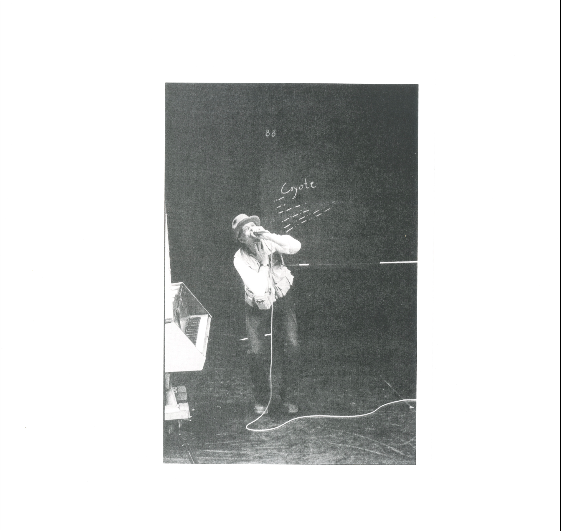 Joseph Beuys Nam June Paik Coyote III With Pianovariation 1984 paste-on album cover