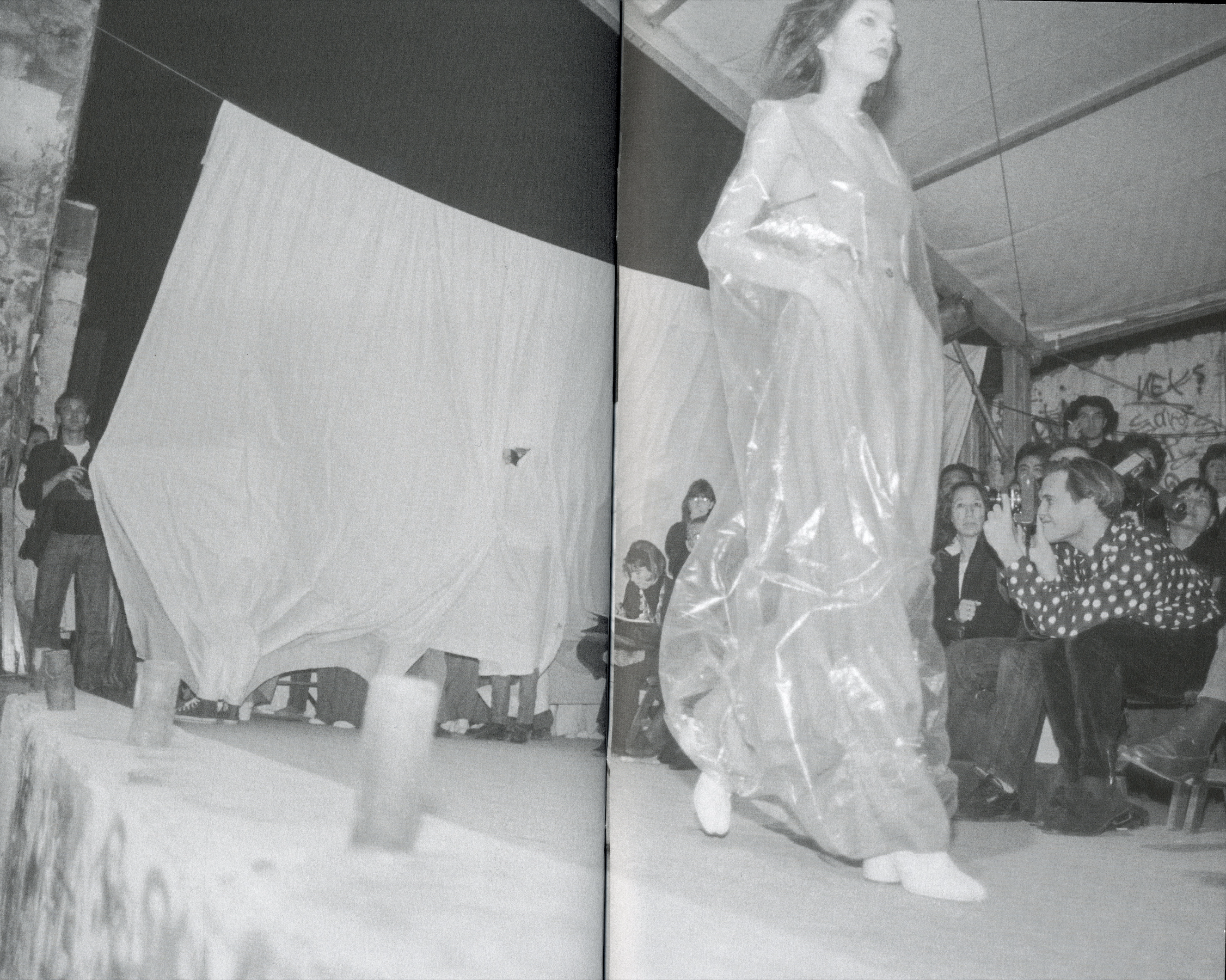 Martin Margiela 1989 runway models photographed by Jean-Claude Coutausse.