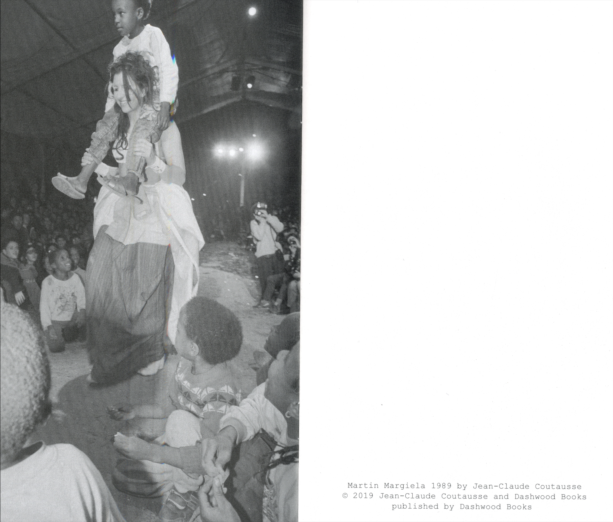 Martin Margiela 1989 Dashwood Books fashion archive zine interior spread.