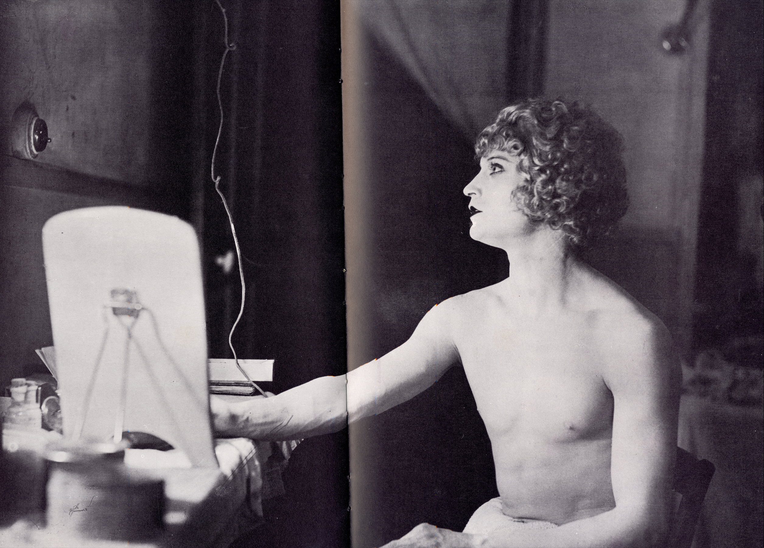 Interior image Barbette trapeze performance Man Ray.