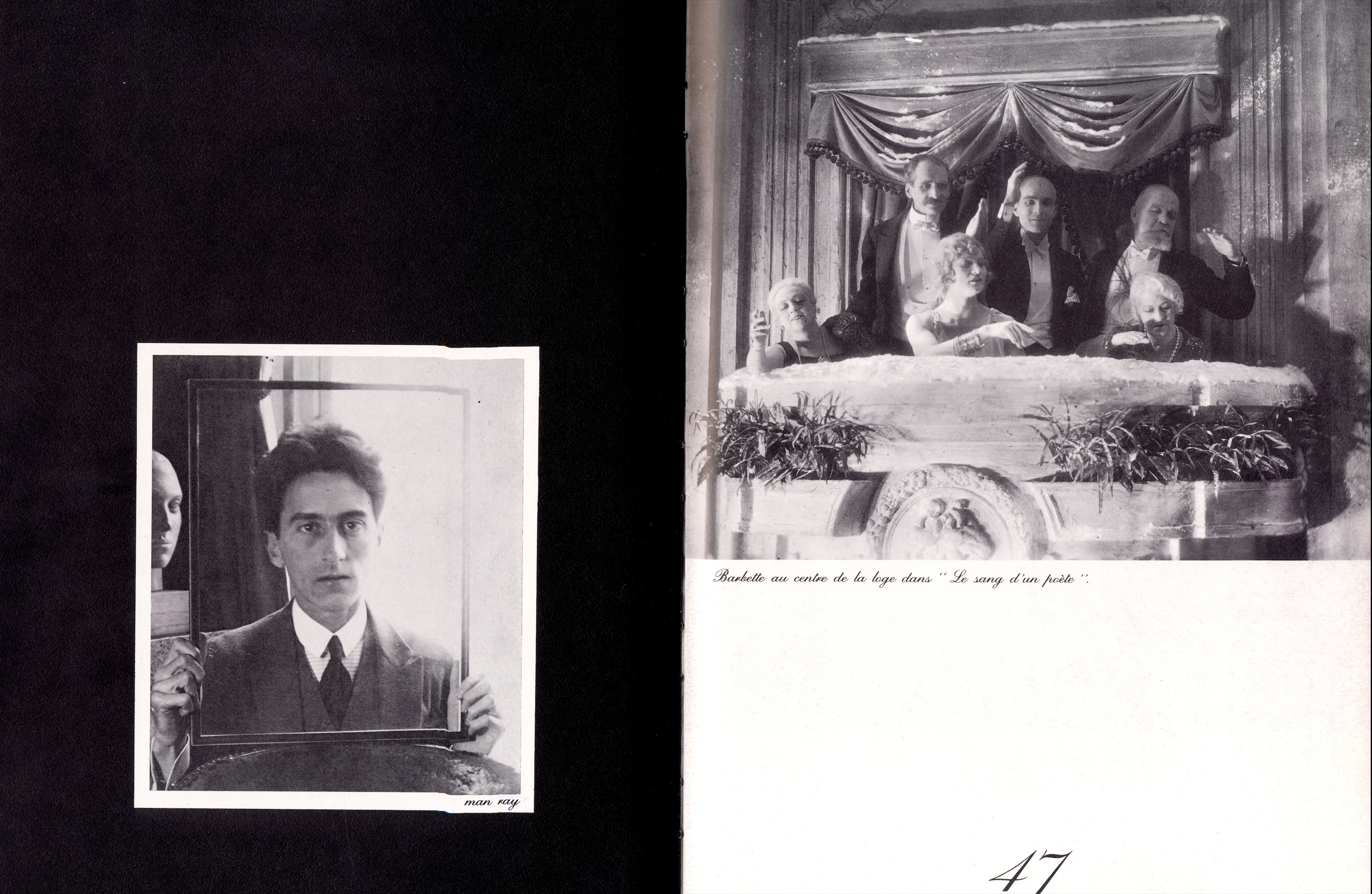 Interior detail Jean Cocteau text French edition.