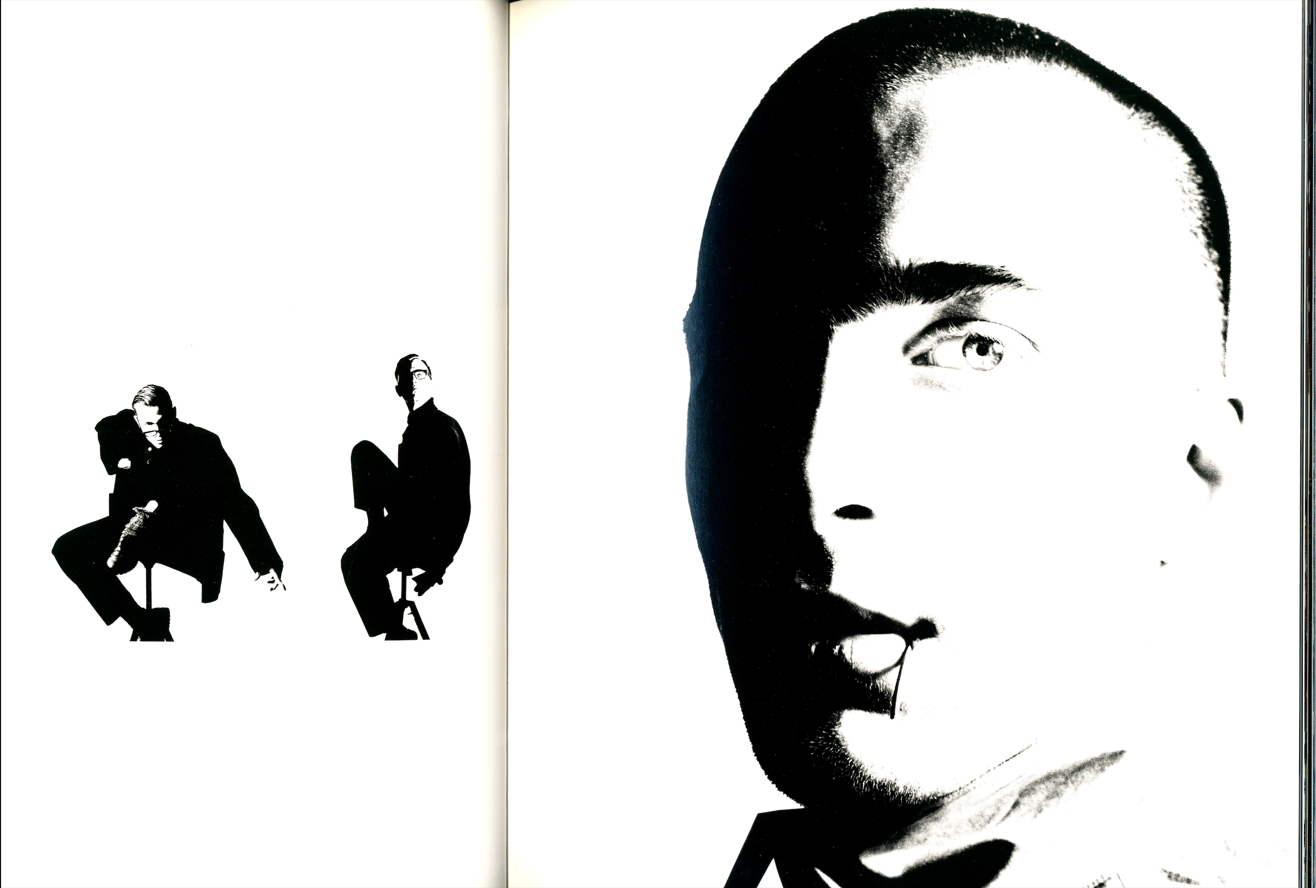 Interior spread from Nick Knight book showcasing early fashion photography experiments  3.