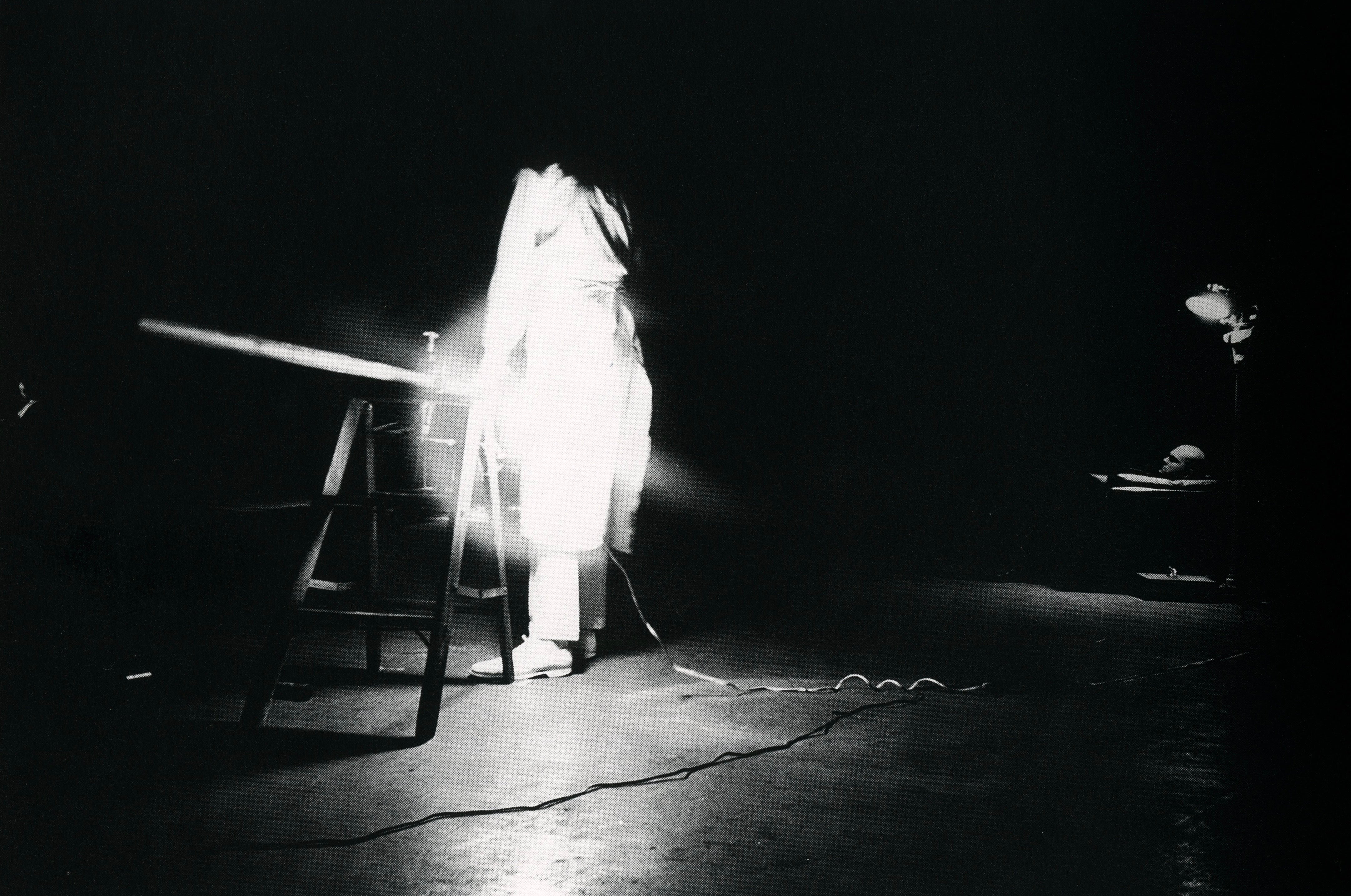 Additional interior photograph by Peter Moore featuring artists from the avant-garde and Fluxus movements.