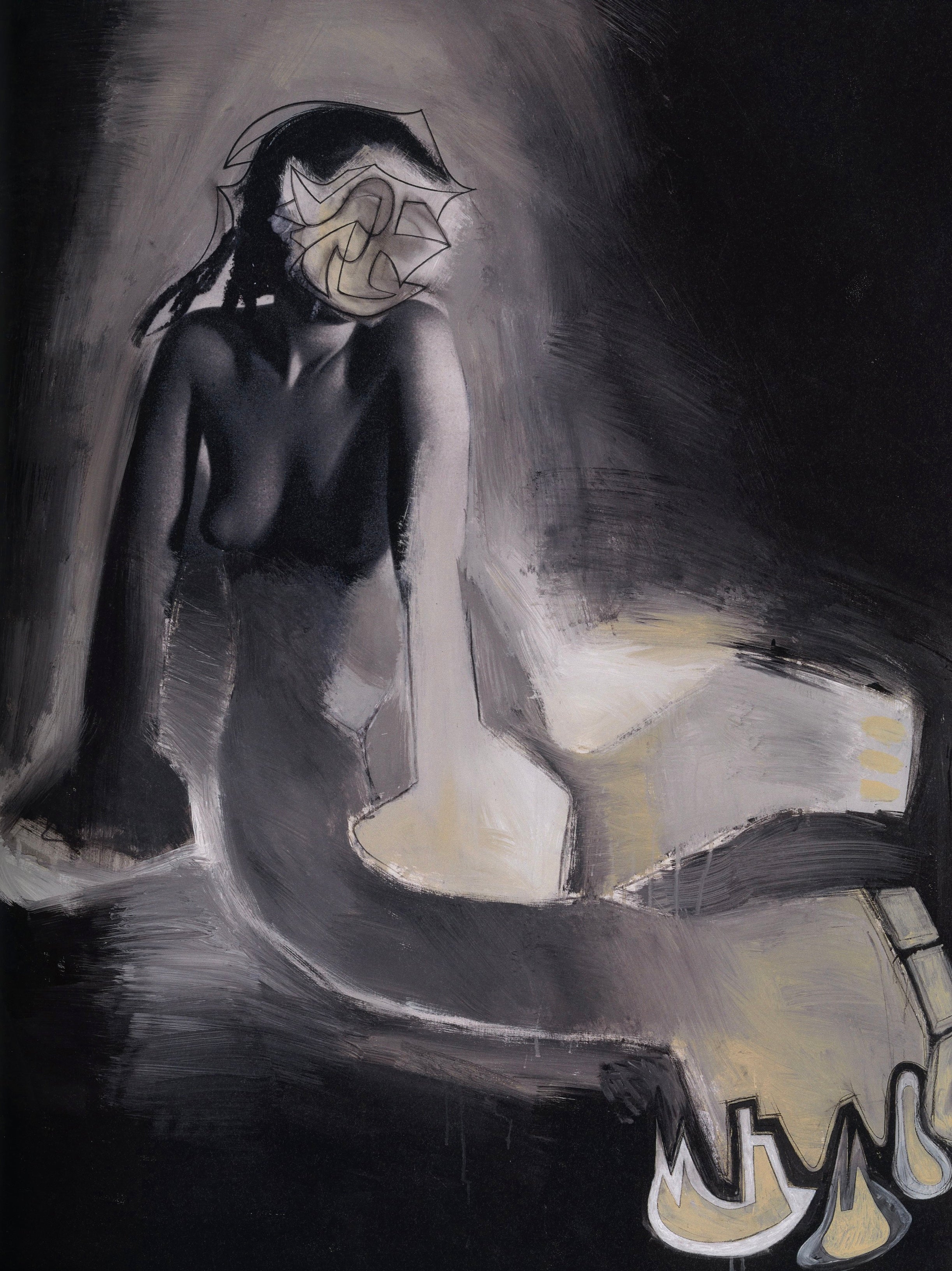 Inside spread featuring Richard Prince’s collage reinterpretation of Picasso.