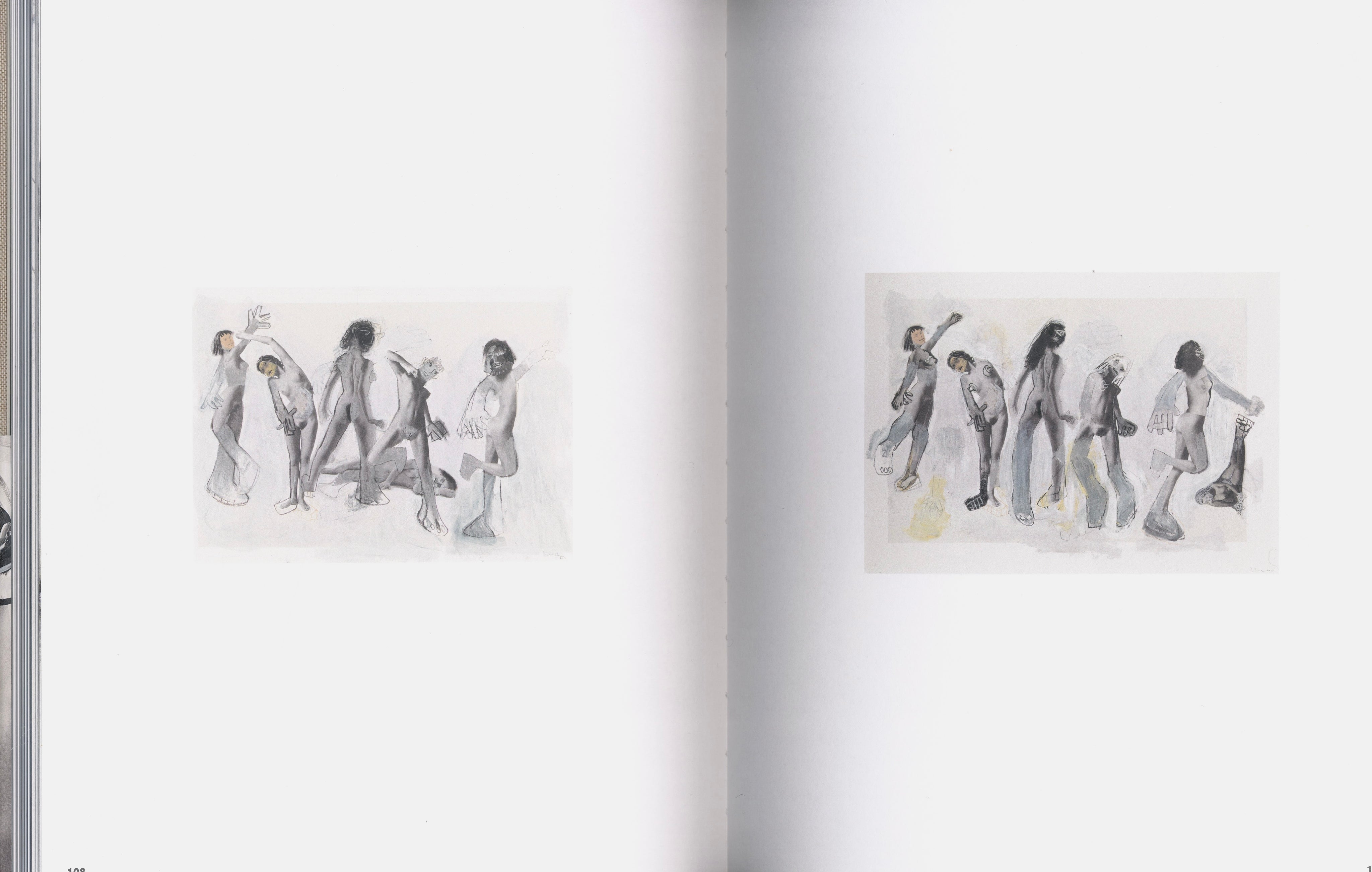 Collage piece by Richard Prince combining Picasso motifs with nude photography.