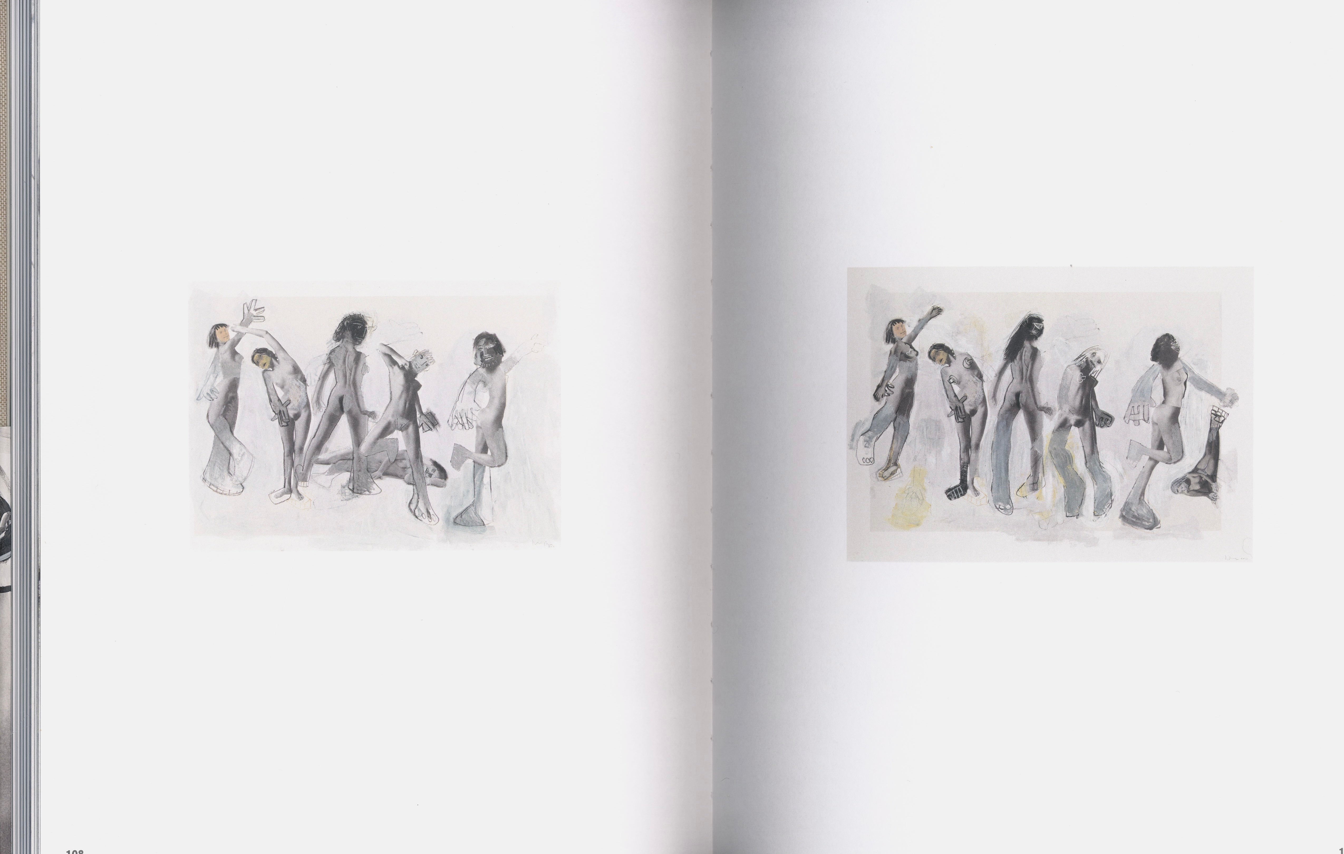 Collage piece by Richard Prince combining Picasso motifs with nude photography.