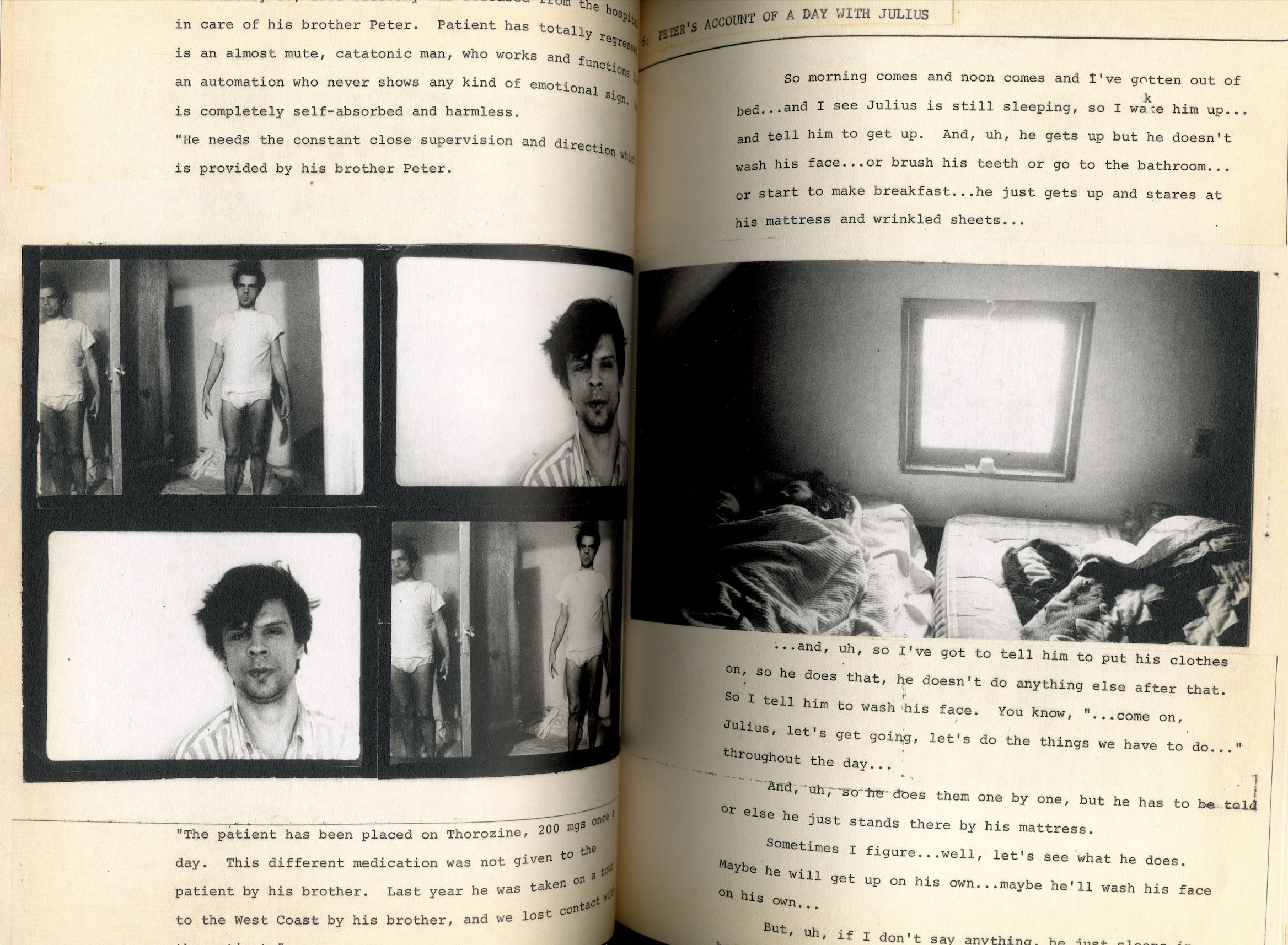 Me and My Brother avant garde film photobook.