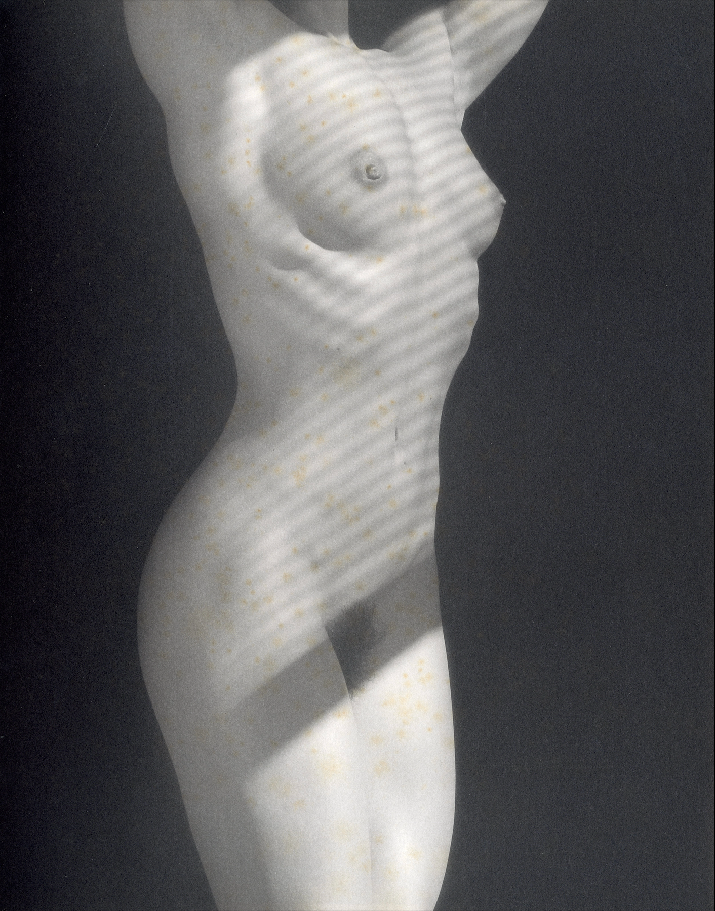 Interior detail Mapplethorpe studio lighting female portrait.