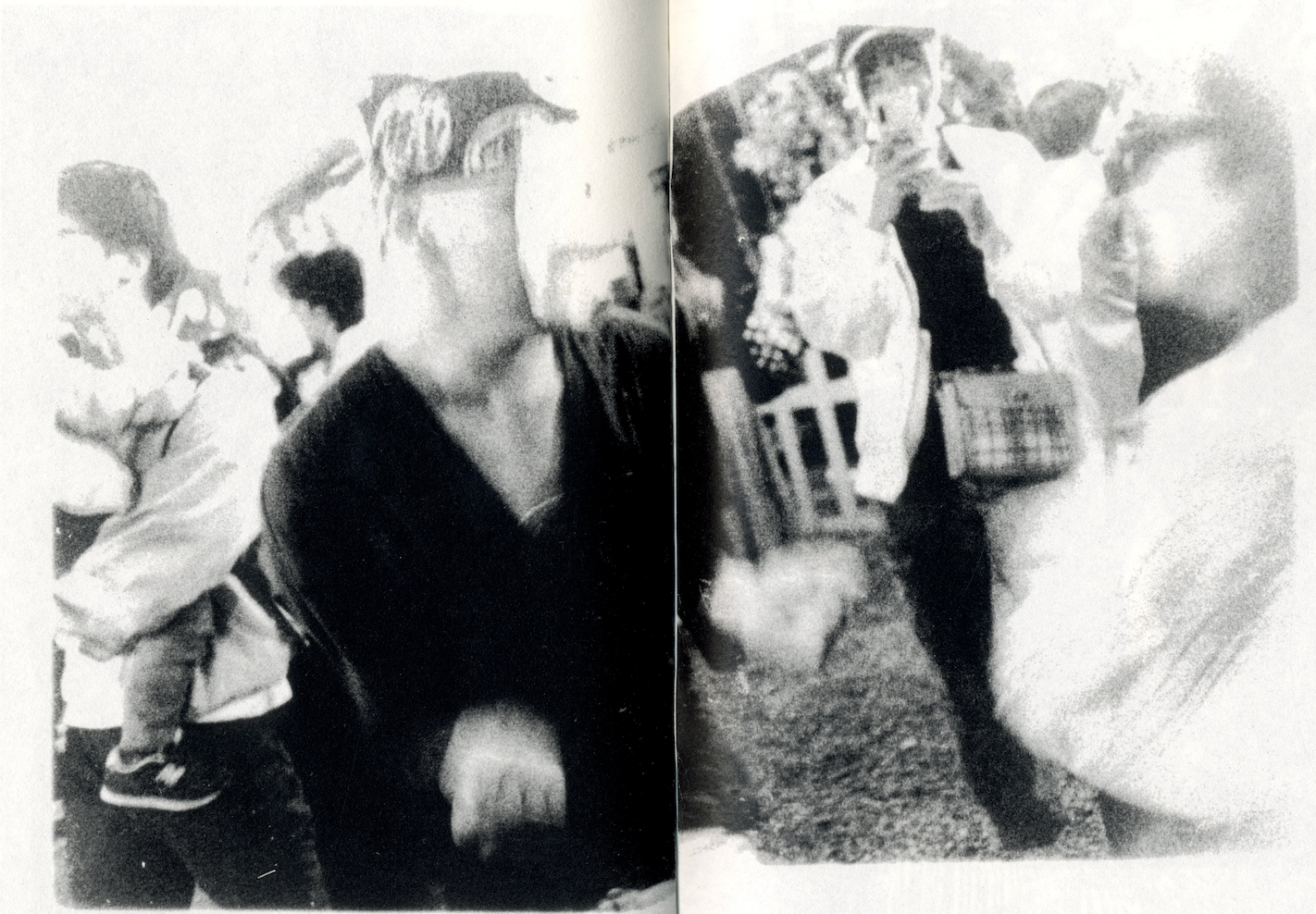 Grainy black and white Japanese photobook.