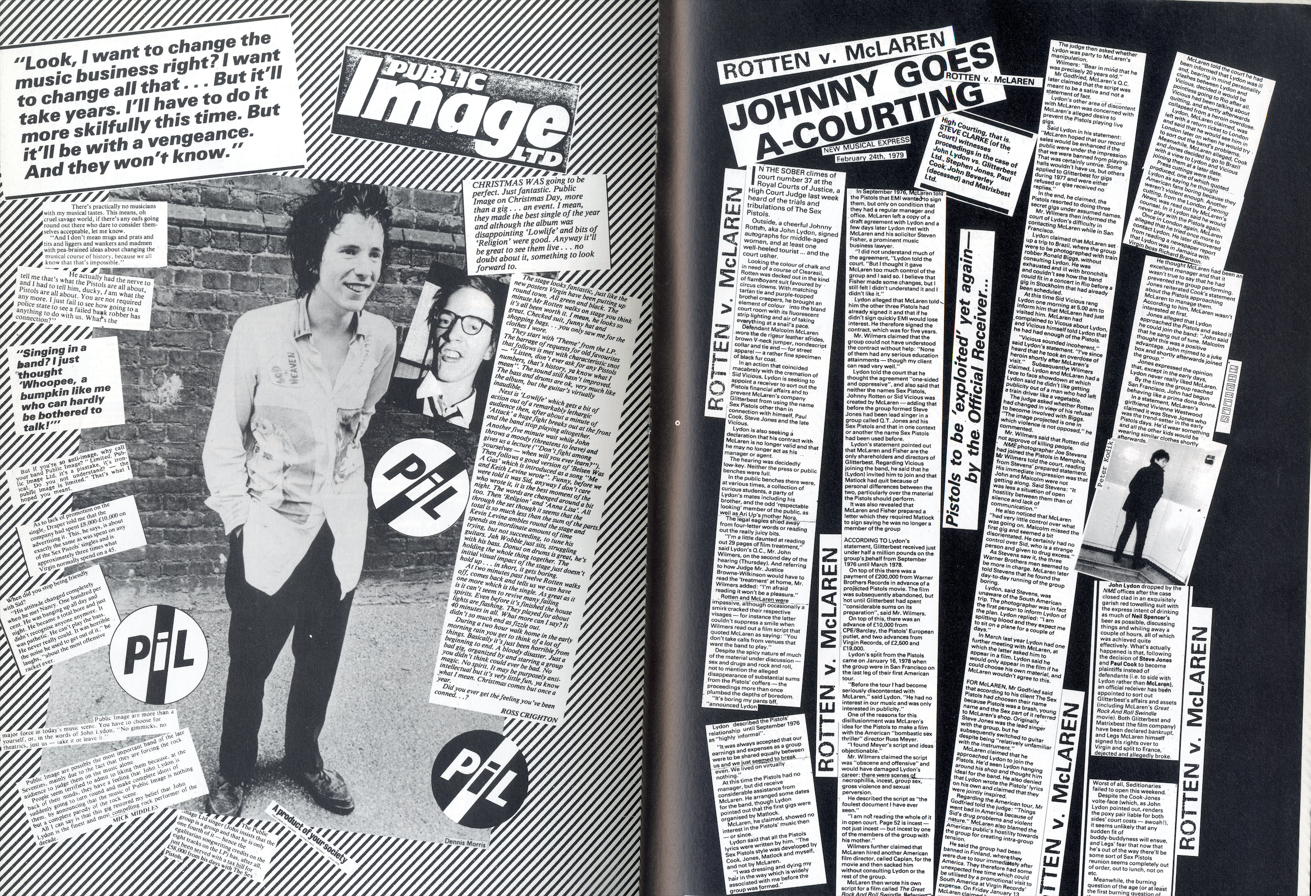 Interior spread punk culture 1970s archive.