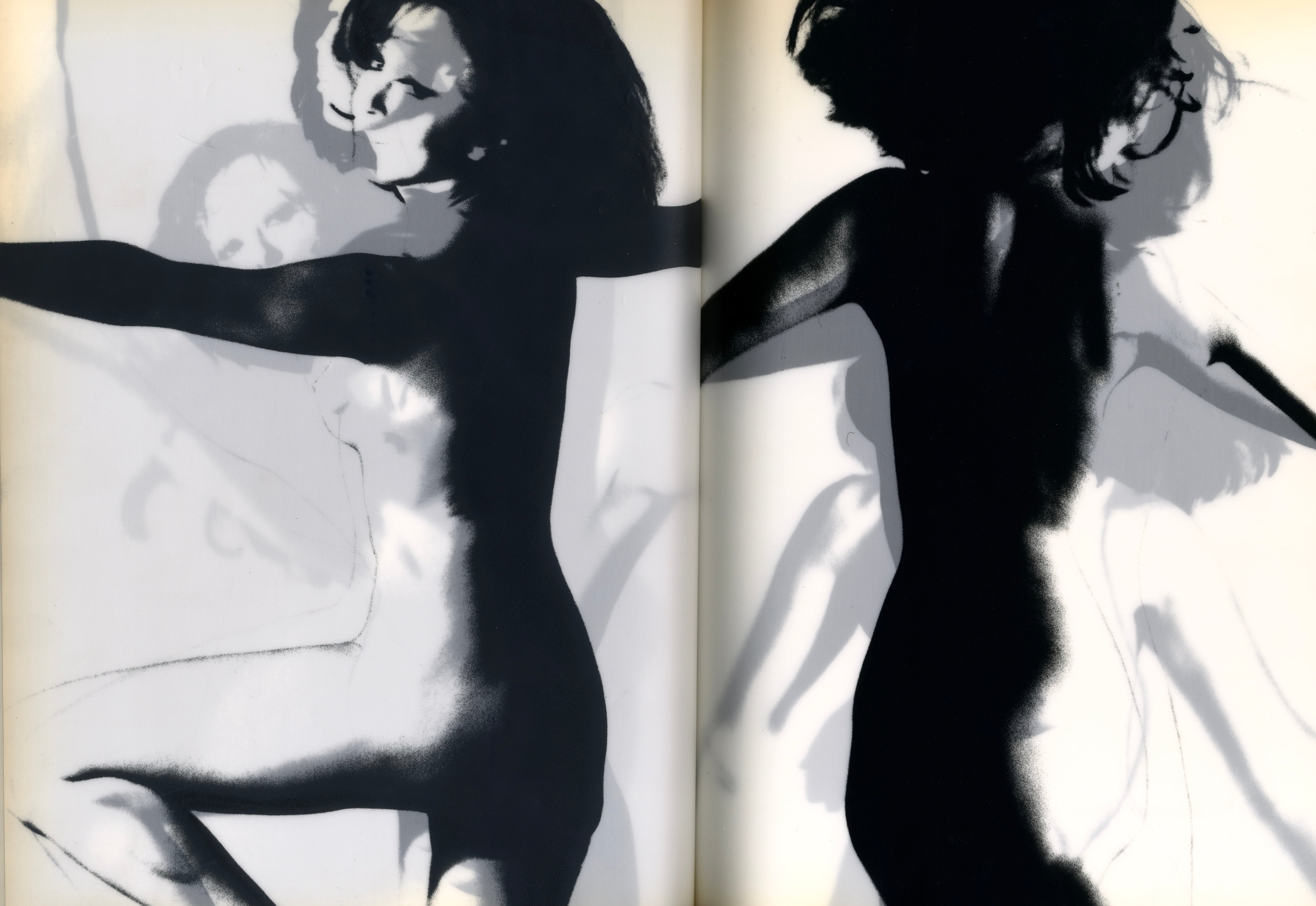 Interior spread showing Harley biker scene from Ipy Girl Ipy, documenting 1970s subculture.