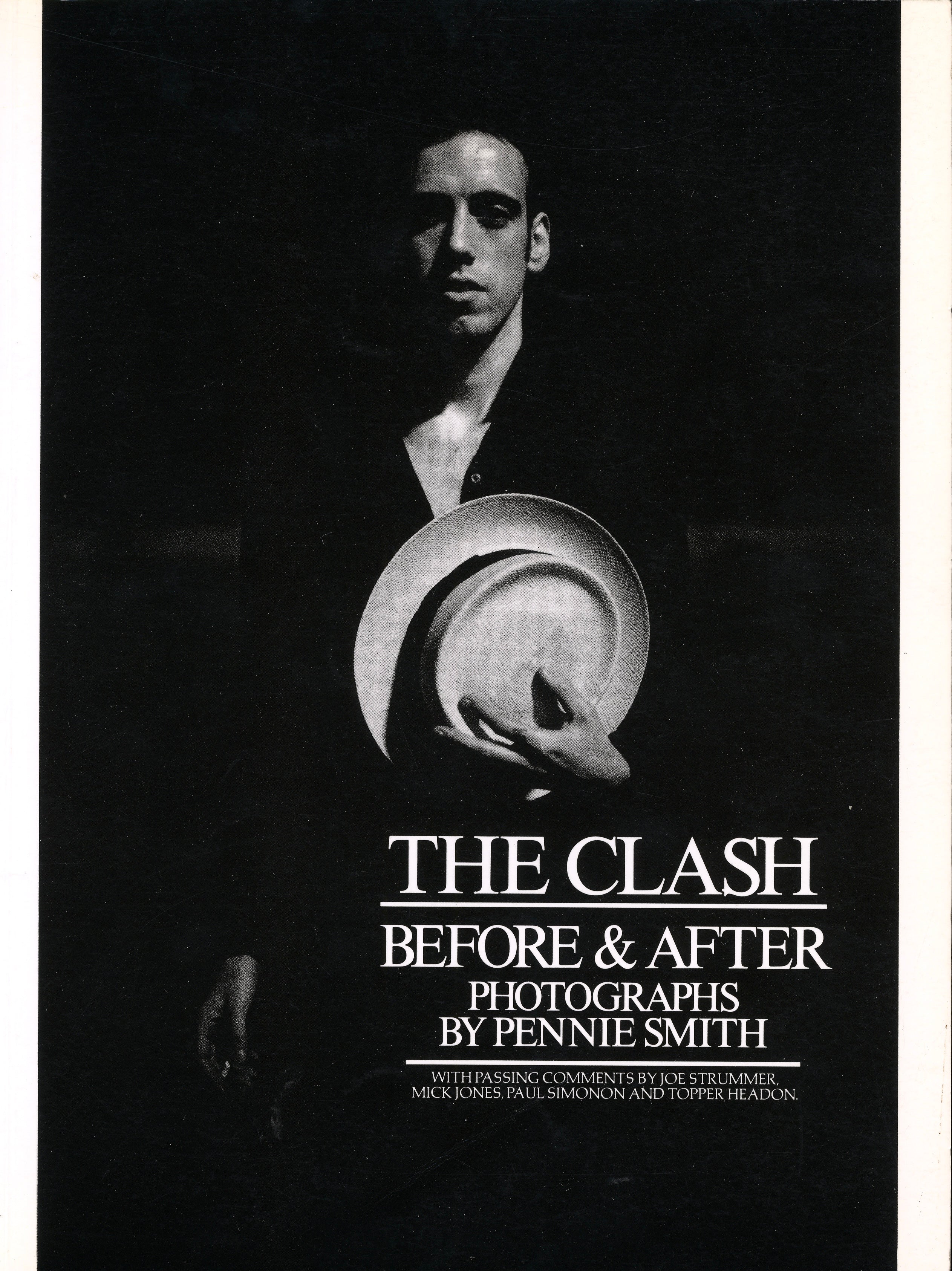 Front cover of The Clash: Before and After by Pennie Smith, Eel Pie Publishing, 1980.