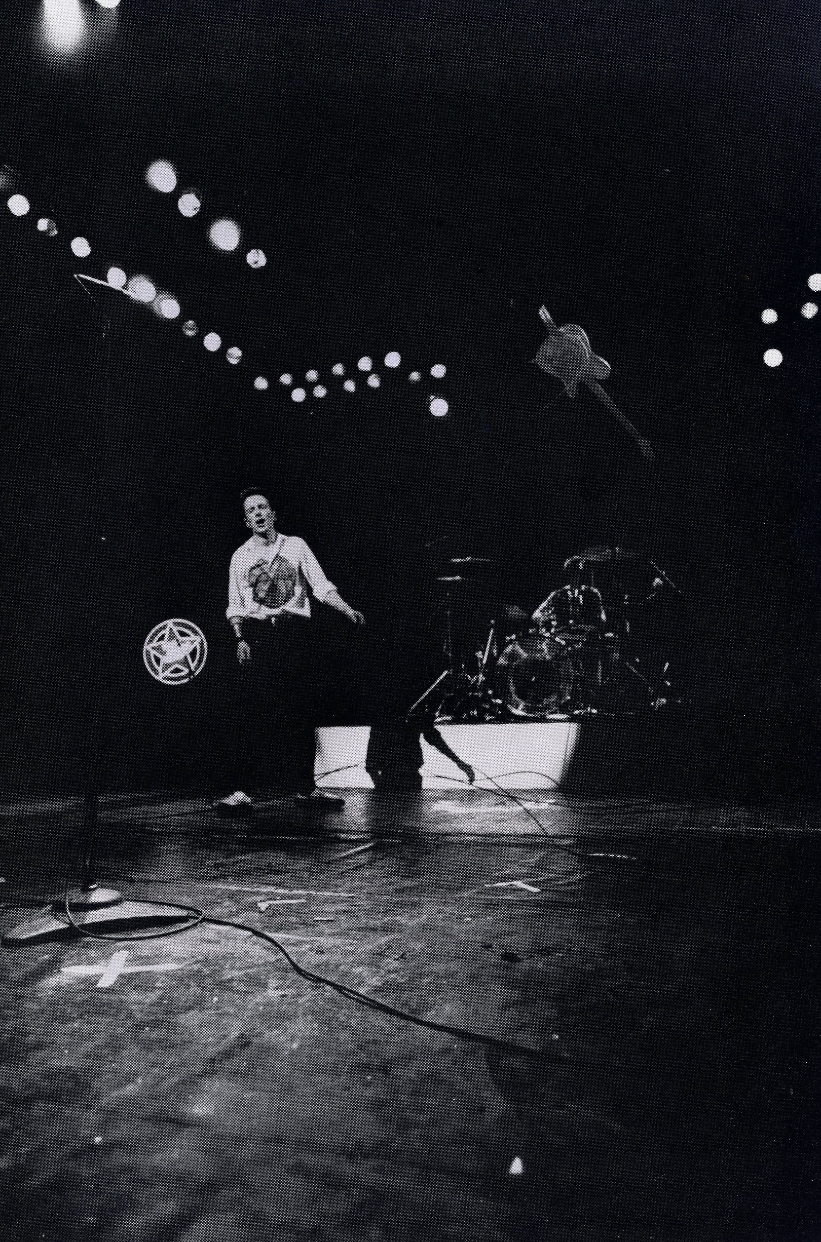 Inside spread from Before and After showing candid moments with The Clash.