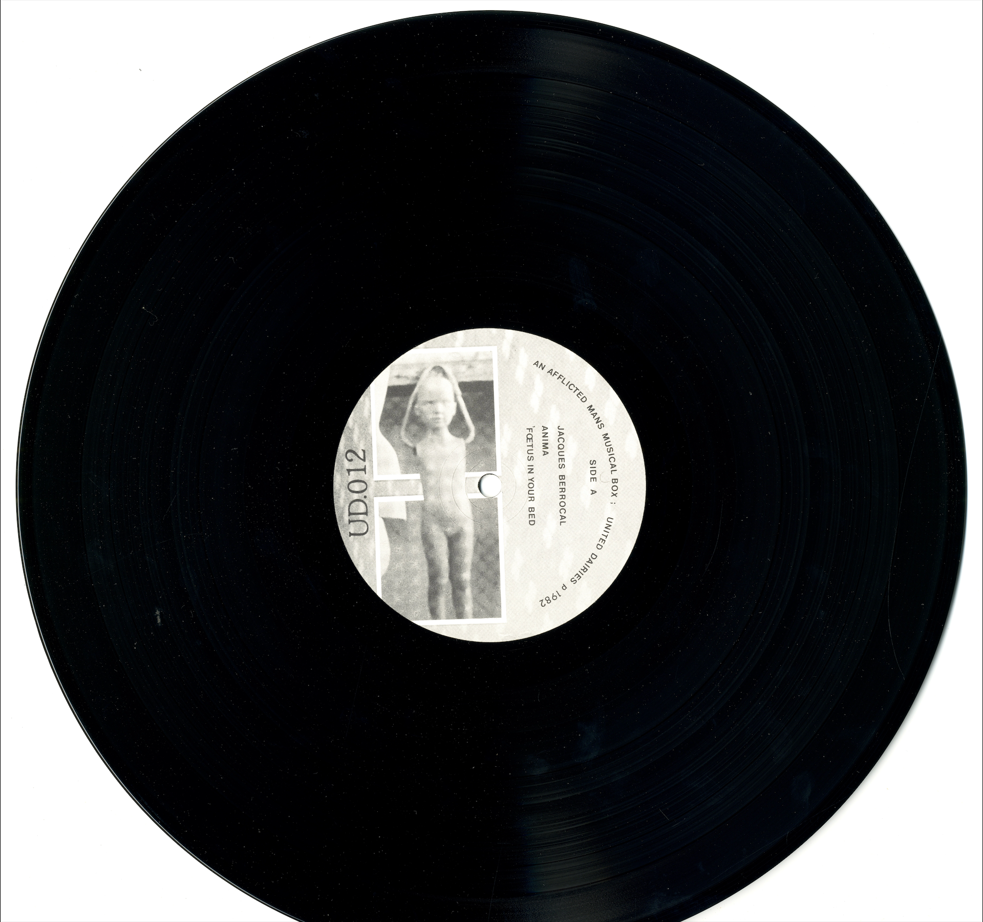 Vinyl record Side A of the United Dairies UD012 compilation.