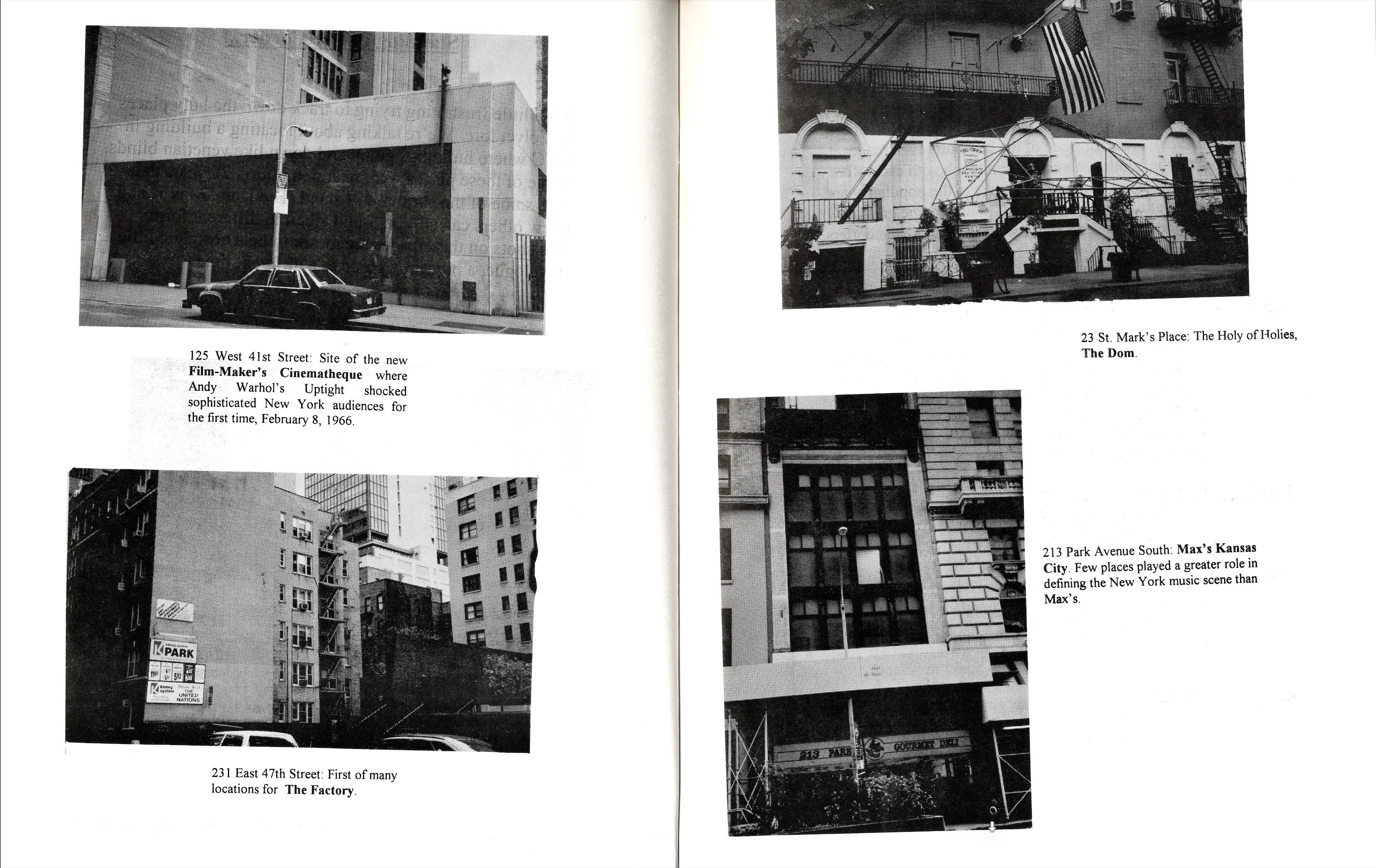 Page featuring historical commentary and band visuals.