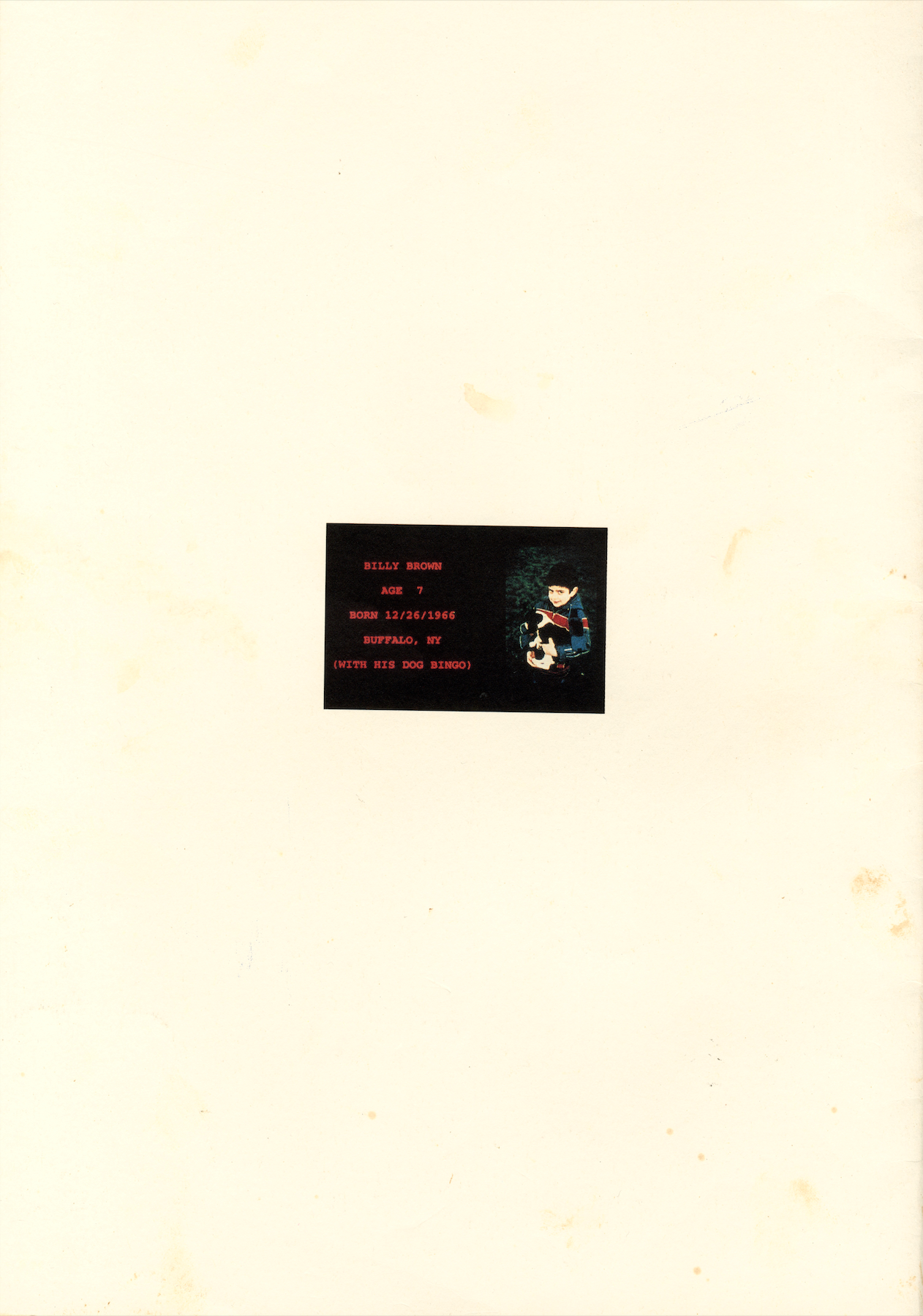 BUFFALO 66 JAPANESE BOOKLET