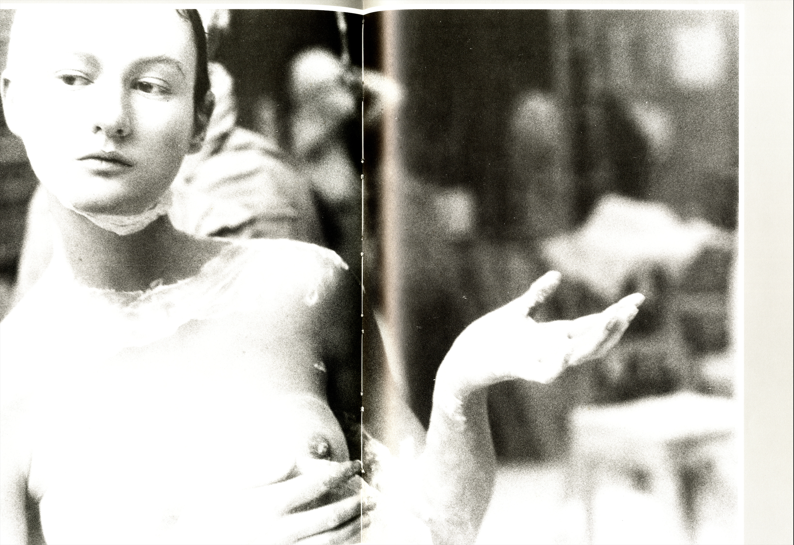 Photograph from Wallflower (1978) displaying Turbeville’s moody, cinematic aesthetic—women posed in abandoned interiors with delicate light and characteristic emotional ambiguity.